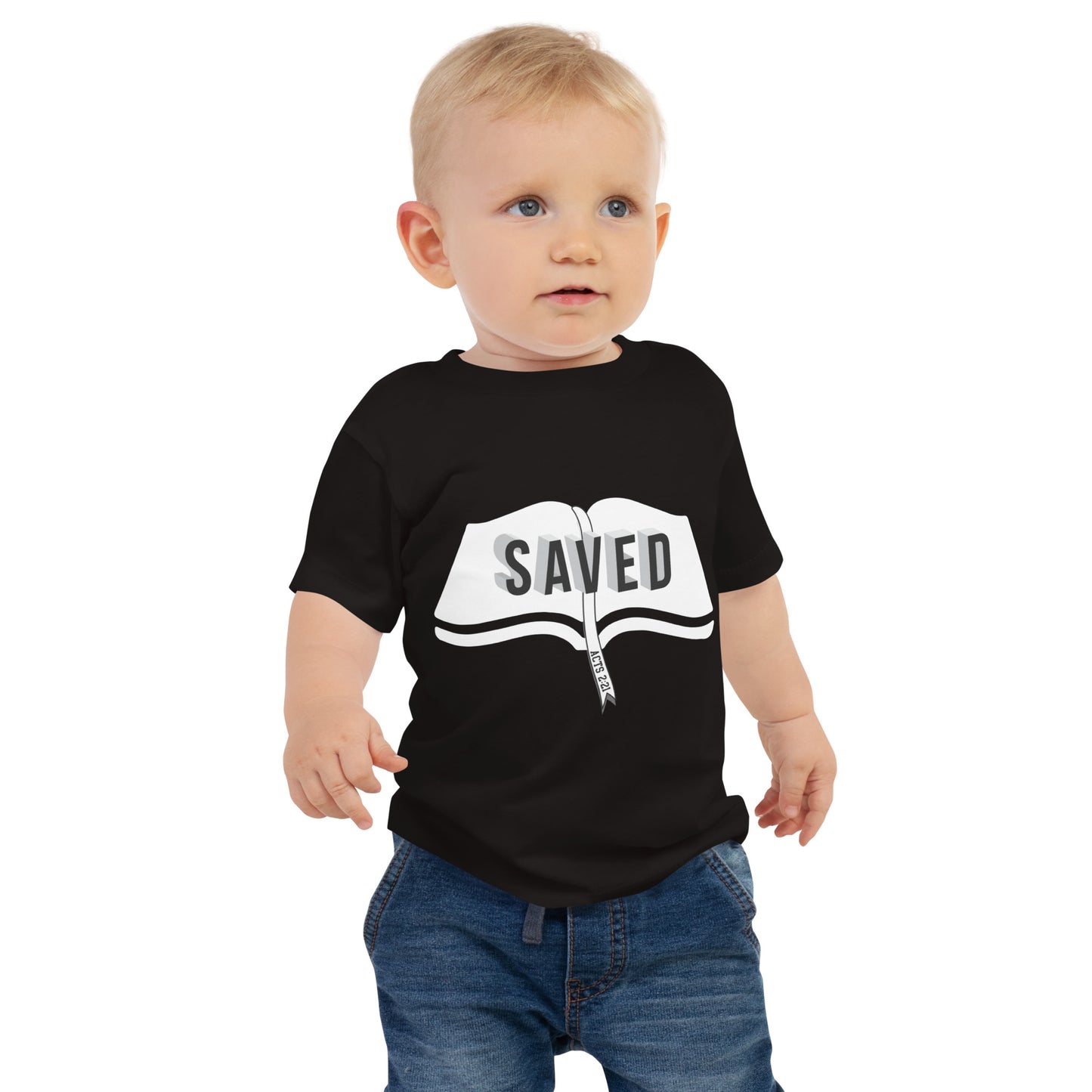 Christian baby t-shirt with soft cotton jersey fabric