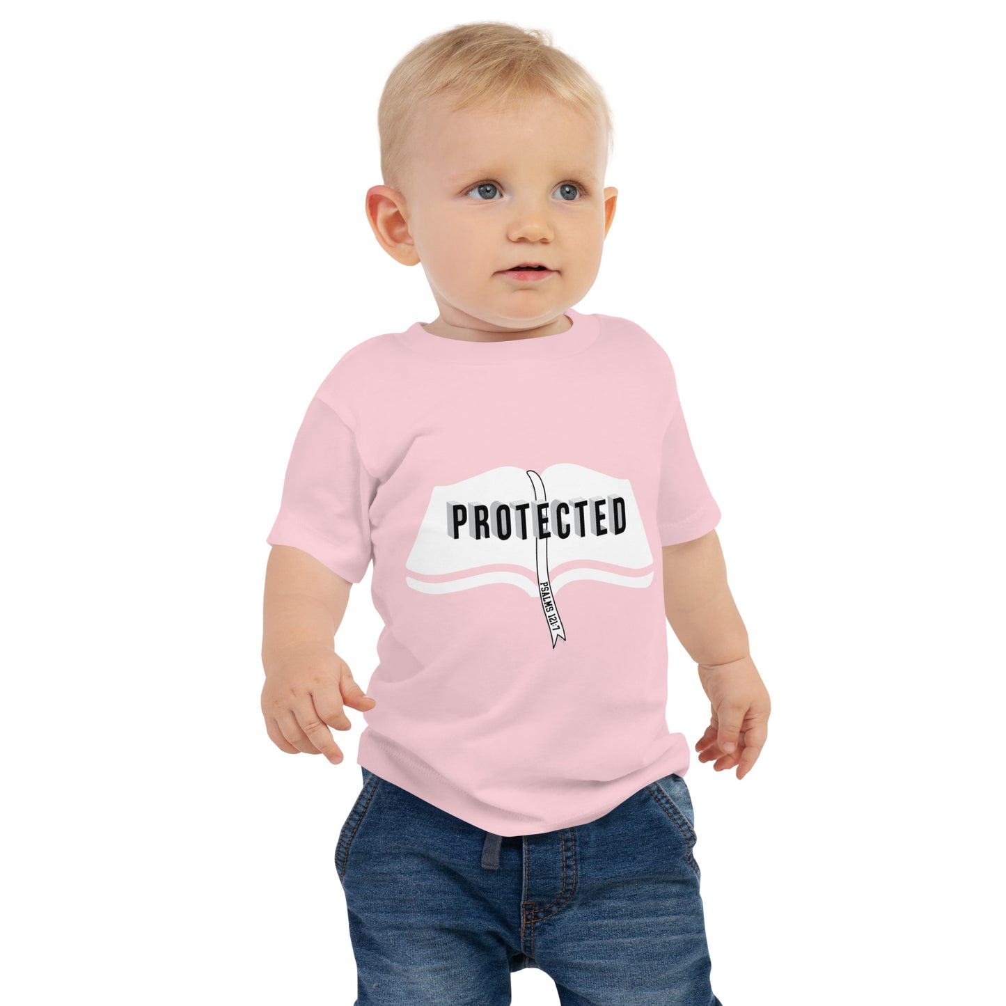 Faith-based baby t-shirt with relaxed fit