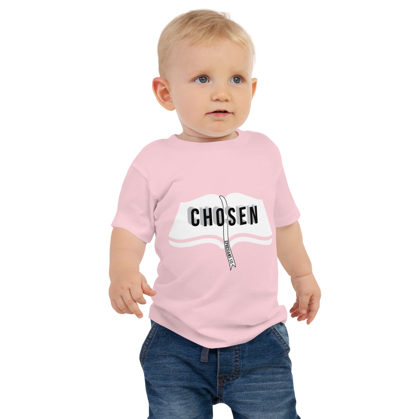 Faith-based baby t-shirt with relaxed fit