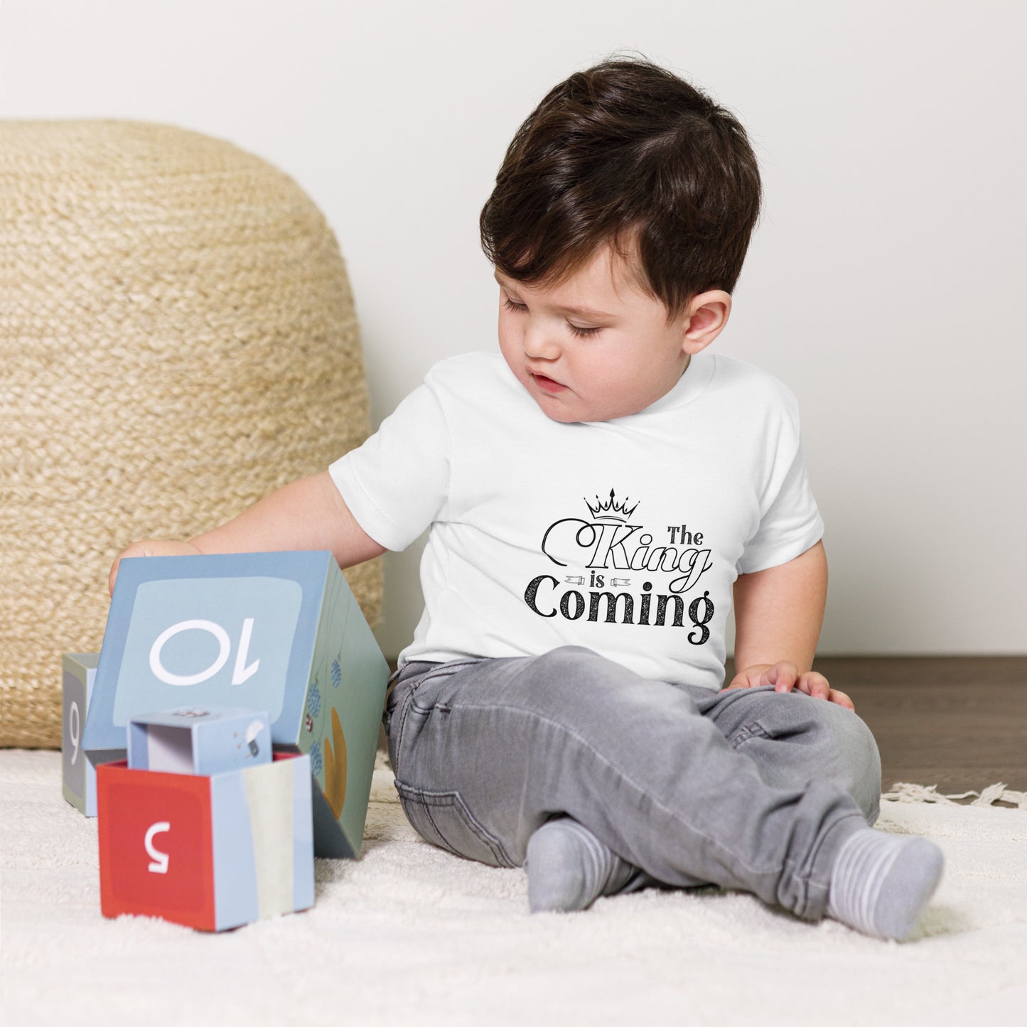 Faith-based baby t-shirt with relaxed fit