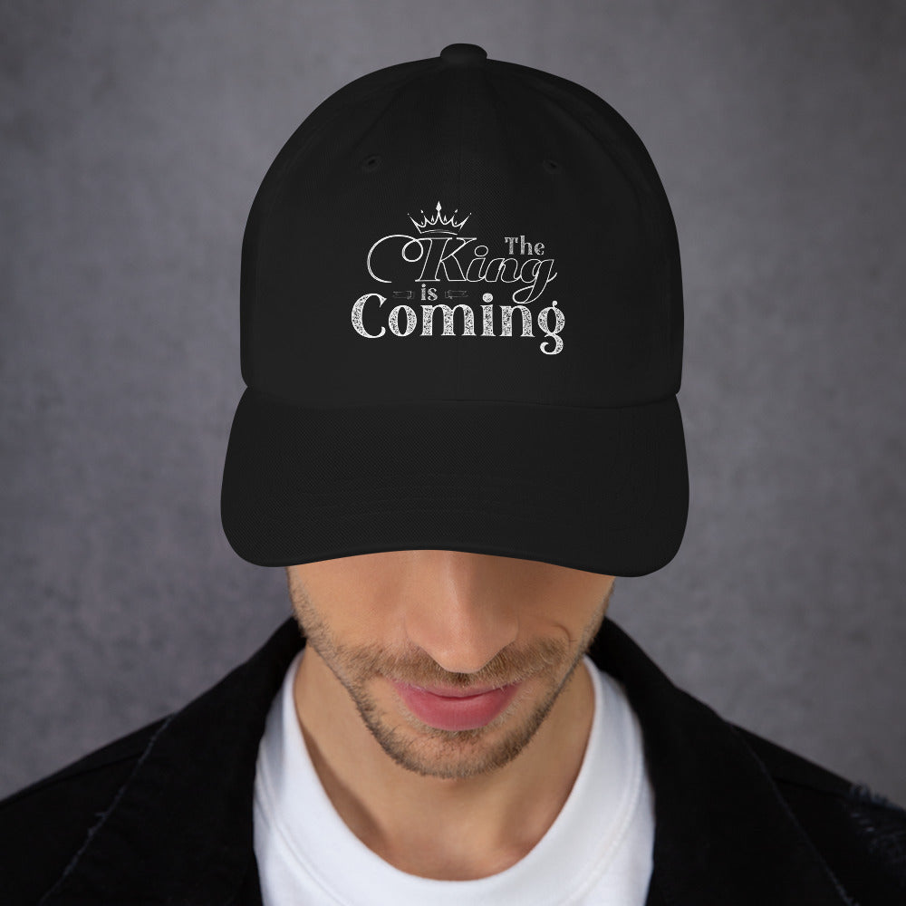 Christian dad hat with adjustable strap and curved visor for casual wear