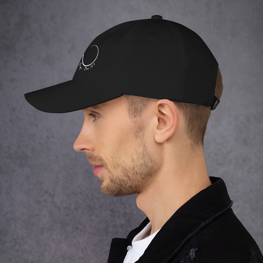 Christian dad hat with adjustable strap and curved visor for casual wear