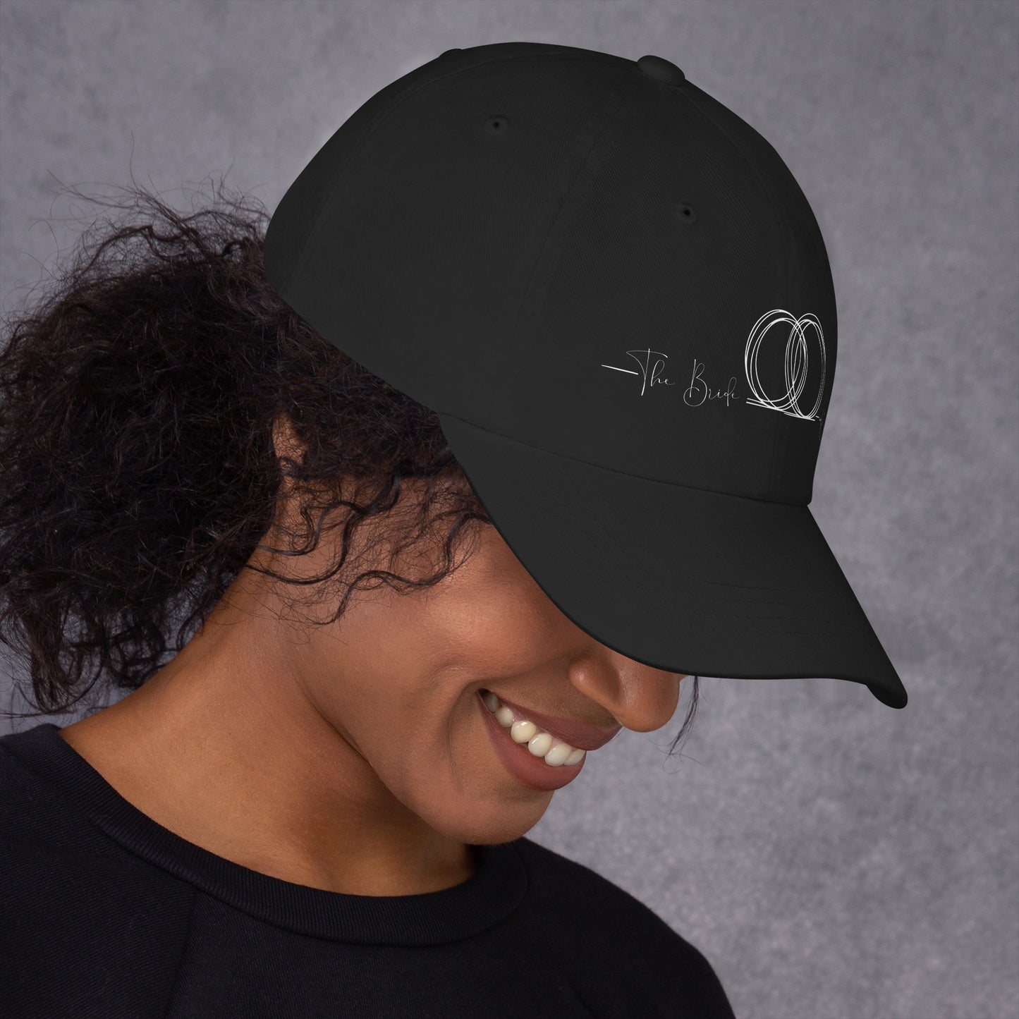 Christian dad hat with adjustable antique buckle and curved visor
