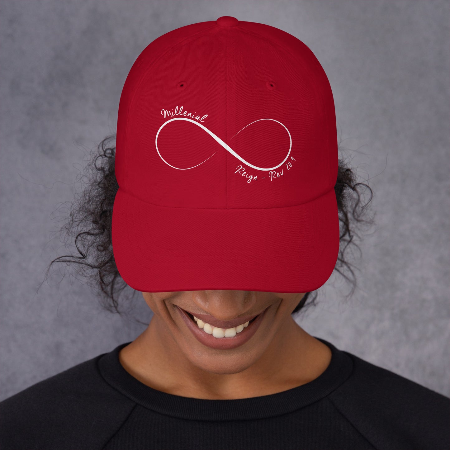 Low-profile Christian cotton twill cap for men and women