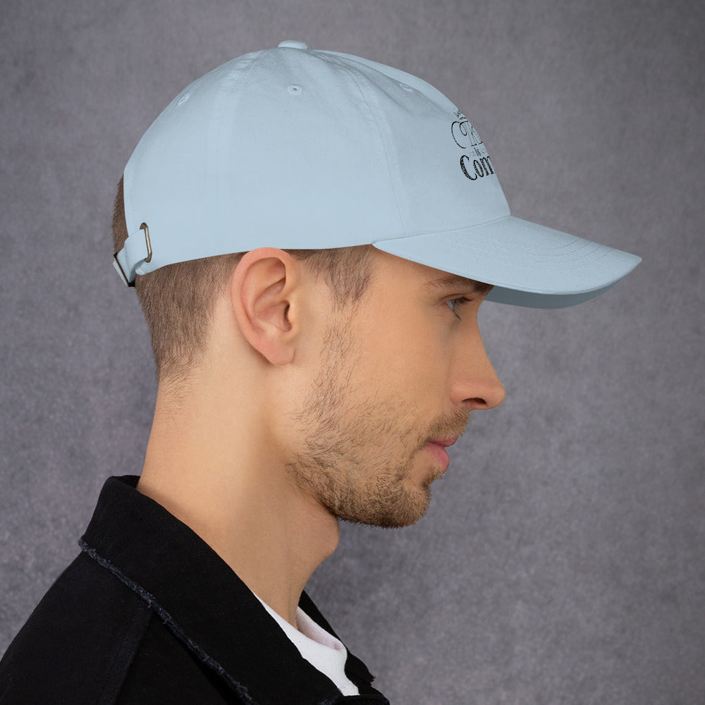 Adjustable Christian faith cap with antique buckle and breathable fabric