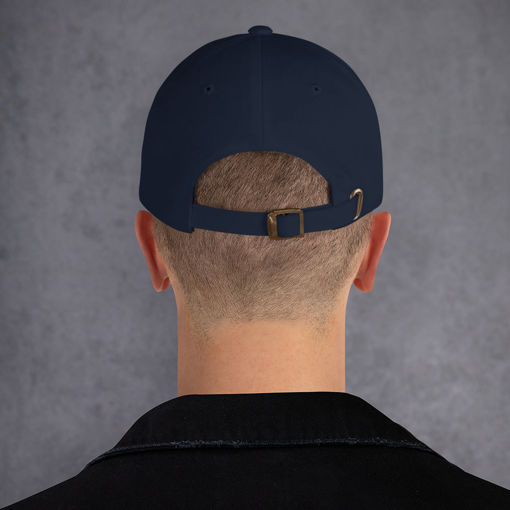 Christian dad hat with adjustable strap and curved visor for casual wear
