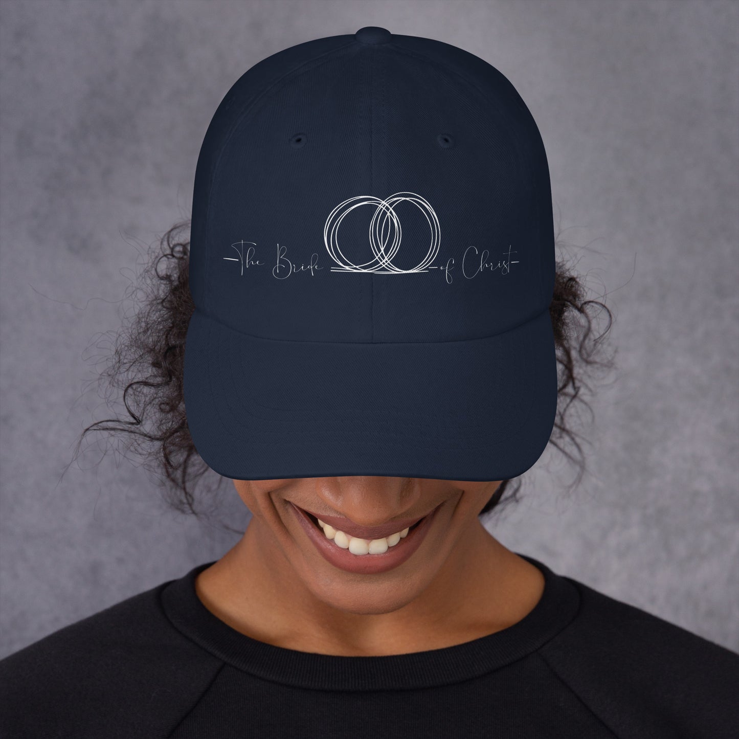 Low-profile Christian cotton twill cap for men and women