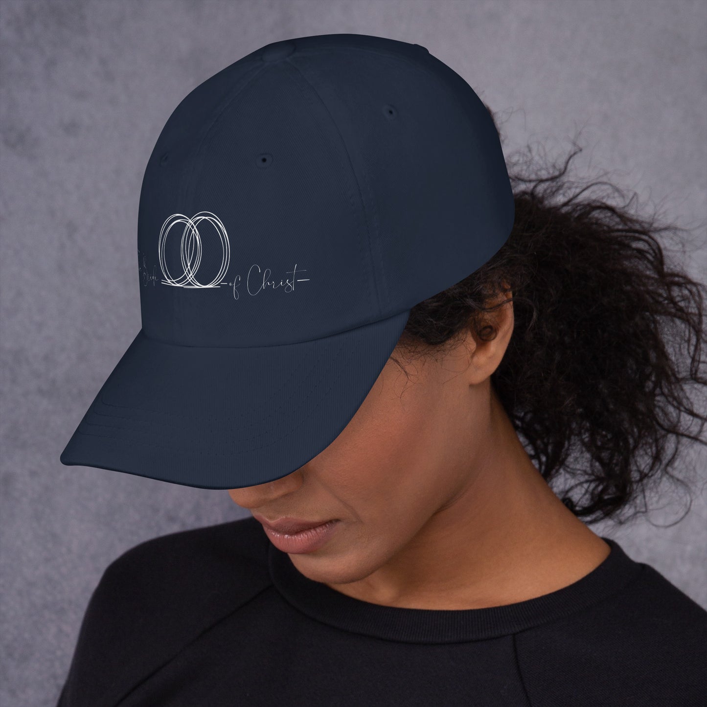 Low-profile Christian cotton twill cap for men and women
