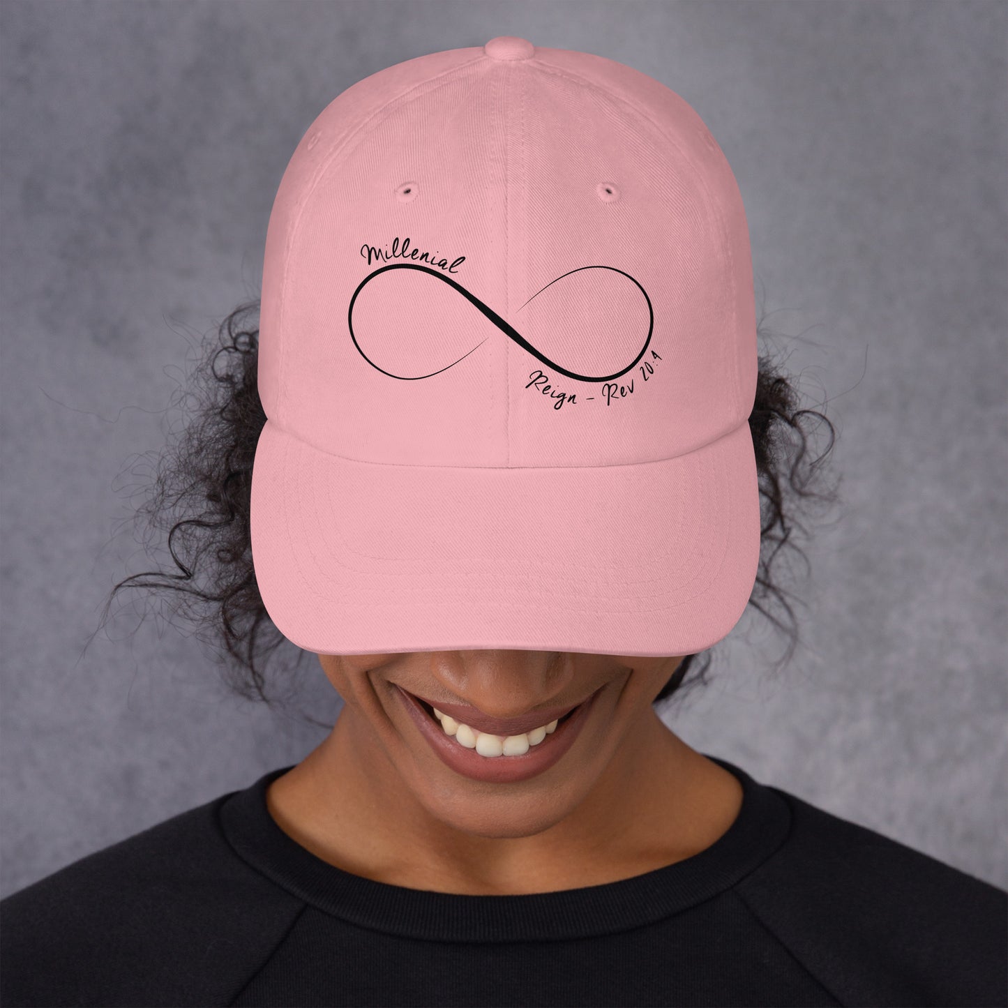Low-profile Christian cotton twill cap for men and women