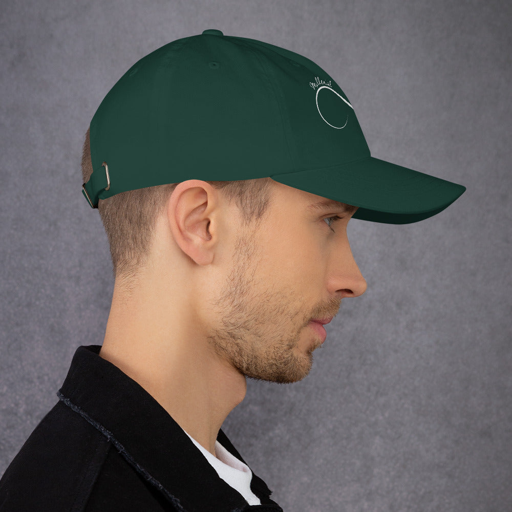 Adjustable Christian faith cap with antique buckle and breathable fabric