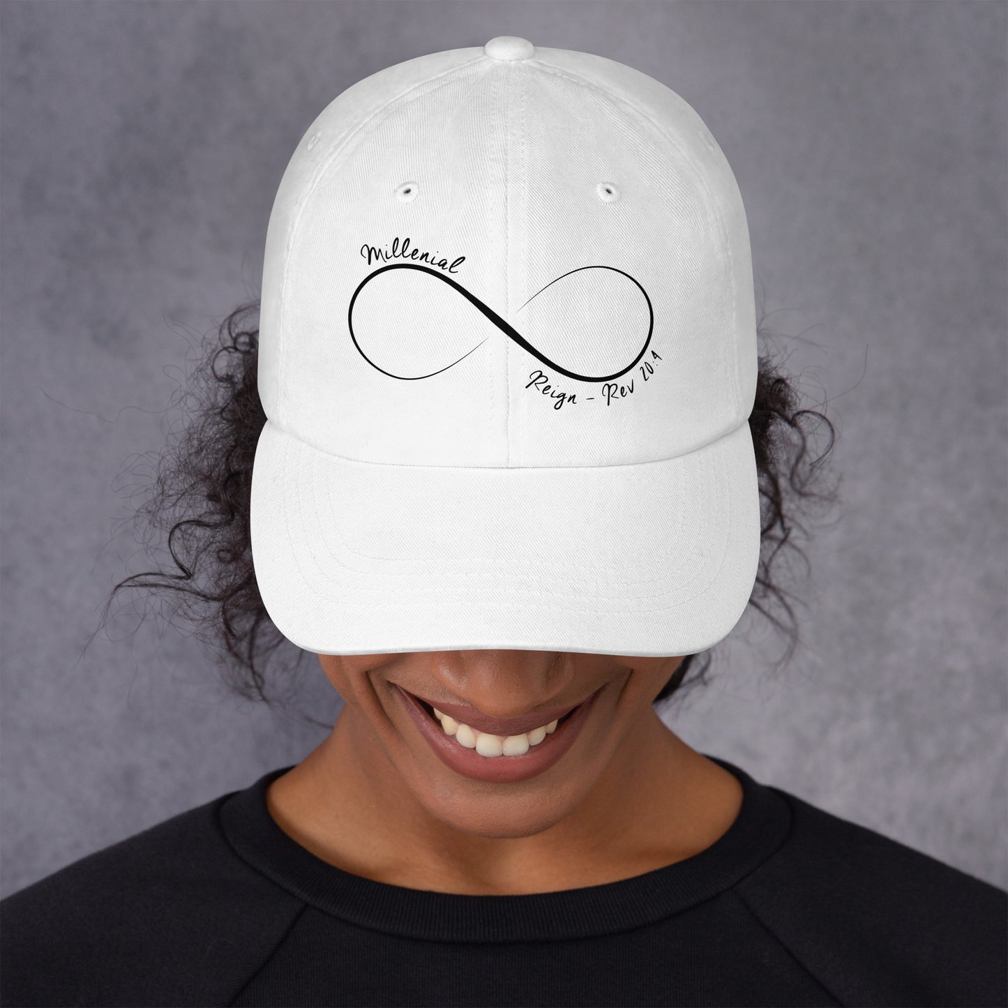 Unisex Christian hat with breathable eyelets and soft fit