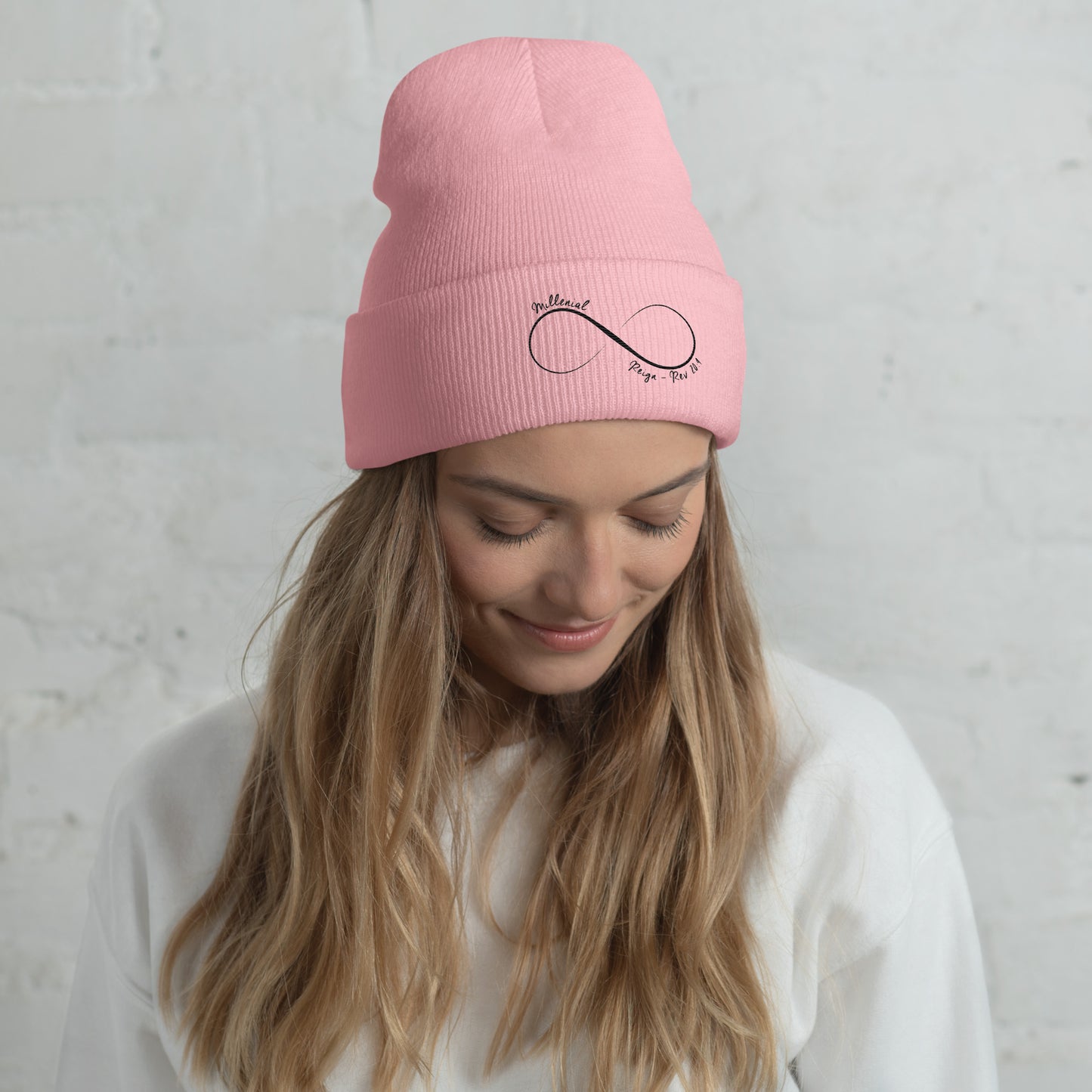 Faith-based unisex beanie perfect for church, youth groups, and winter wear