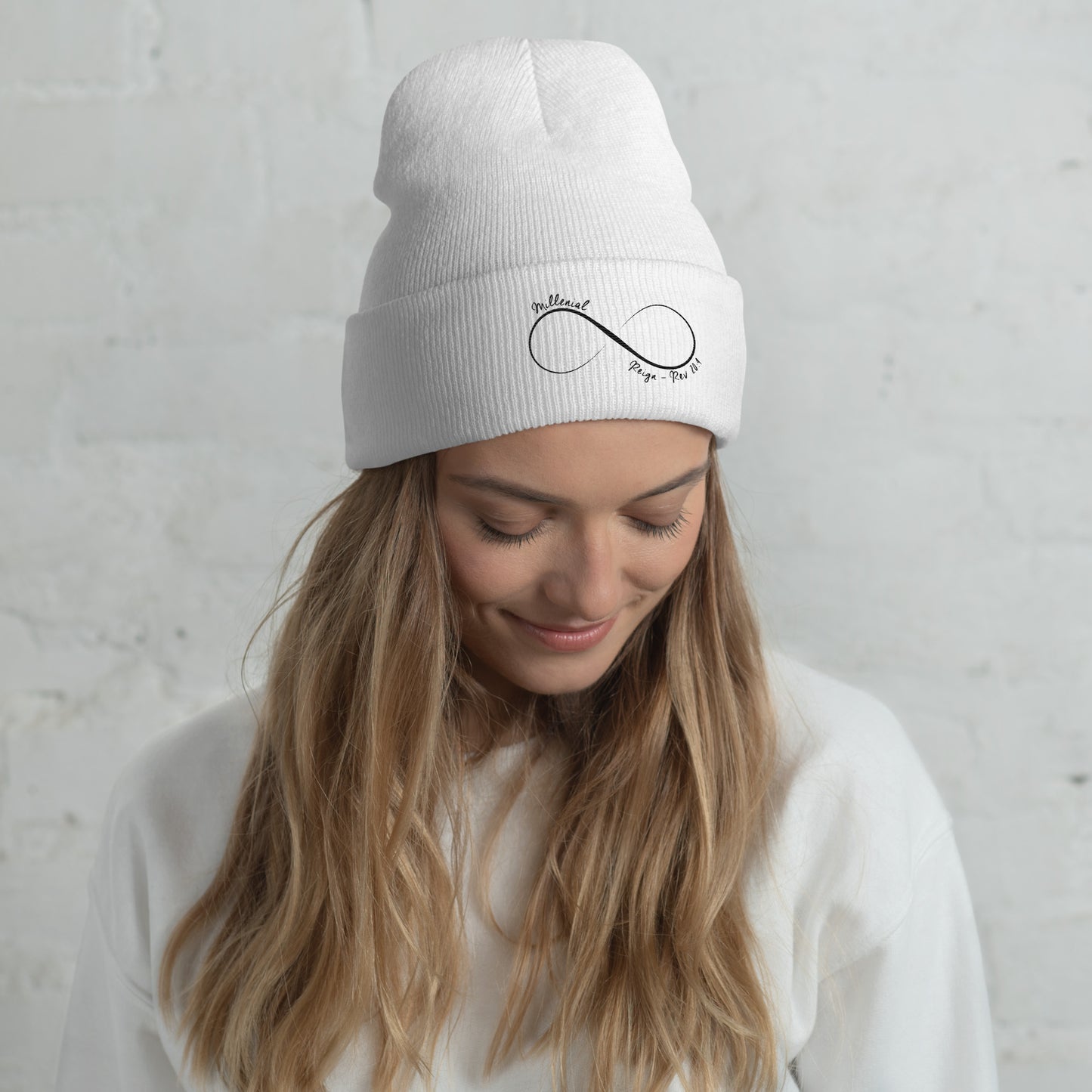 Faith-based unisex beanie perfect for church, youth groups, and winter wear