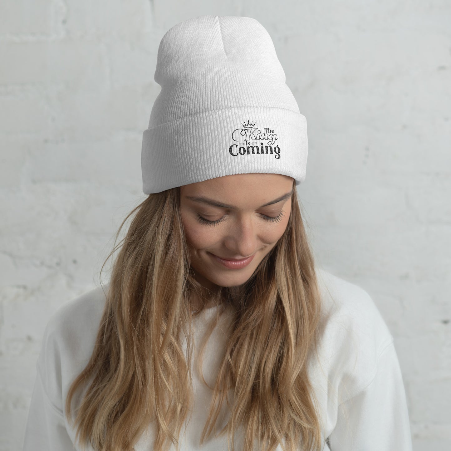 Faith-based unisex beanie perfect for church, youth groups, and winter wear
