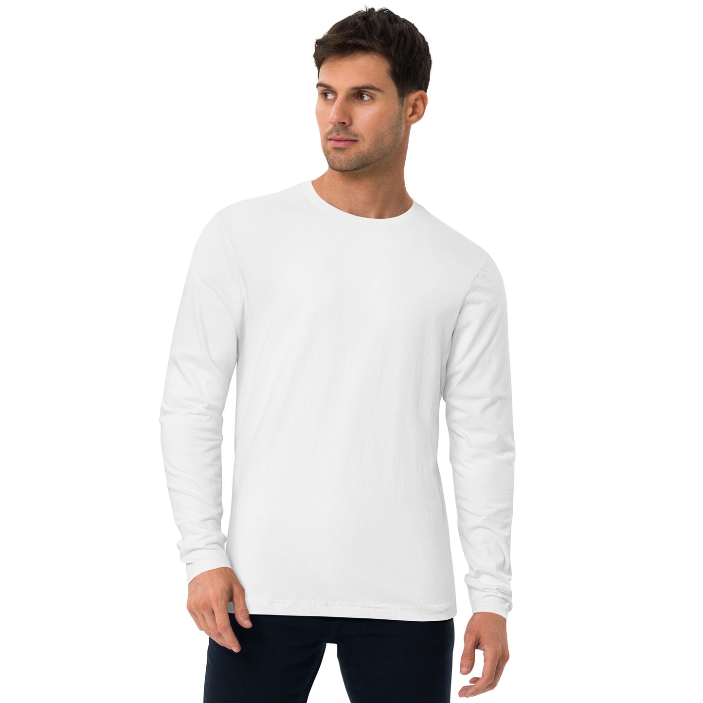 Christian long sleeve fitted crew made from soft cotton for everyday wear