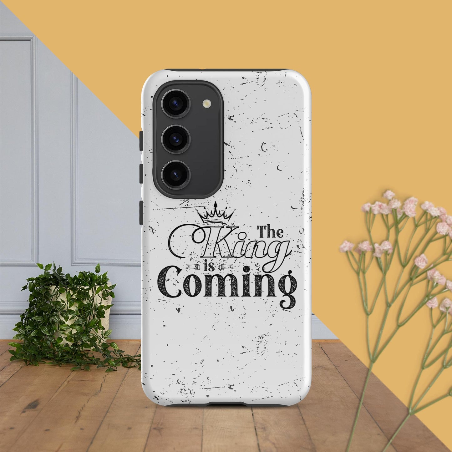 Wireless charging compatible Christian phone case for Samsung