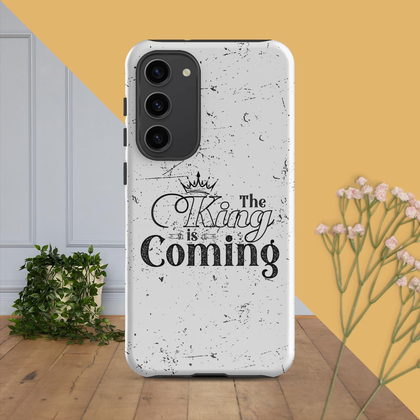 Wireless charging compatible Christian phone case for Samsung
