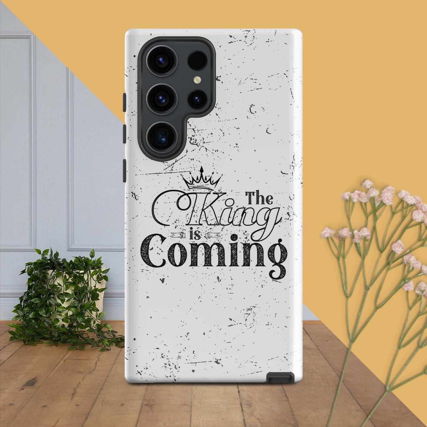 Wireless charging compatible Christian phone case for Samsung