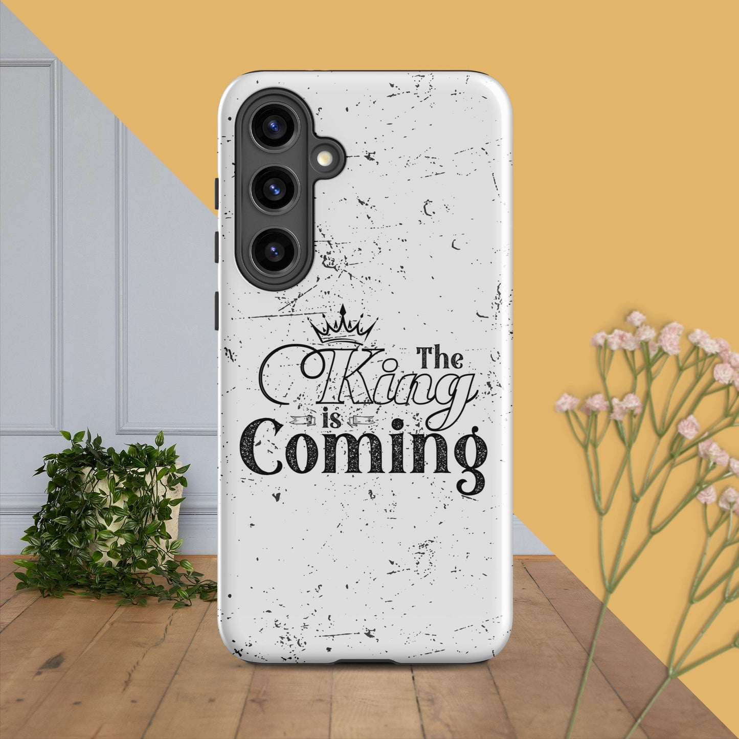 Durable Christian Samsung case with precise port openings
