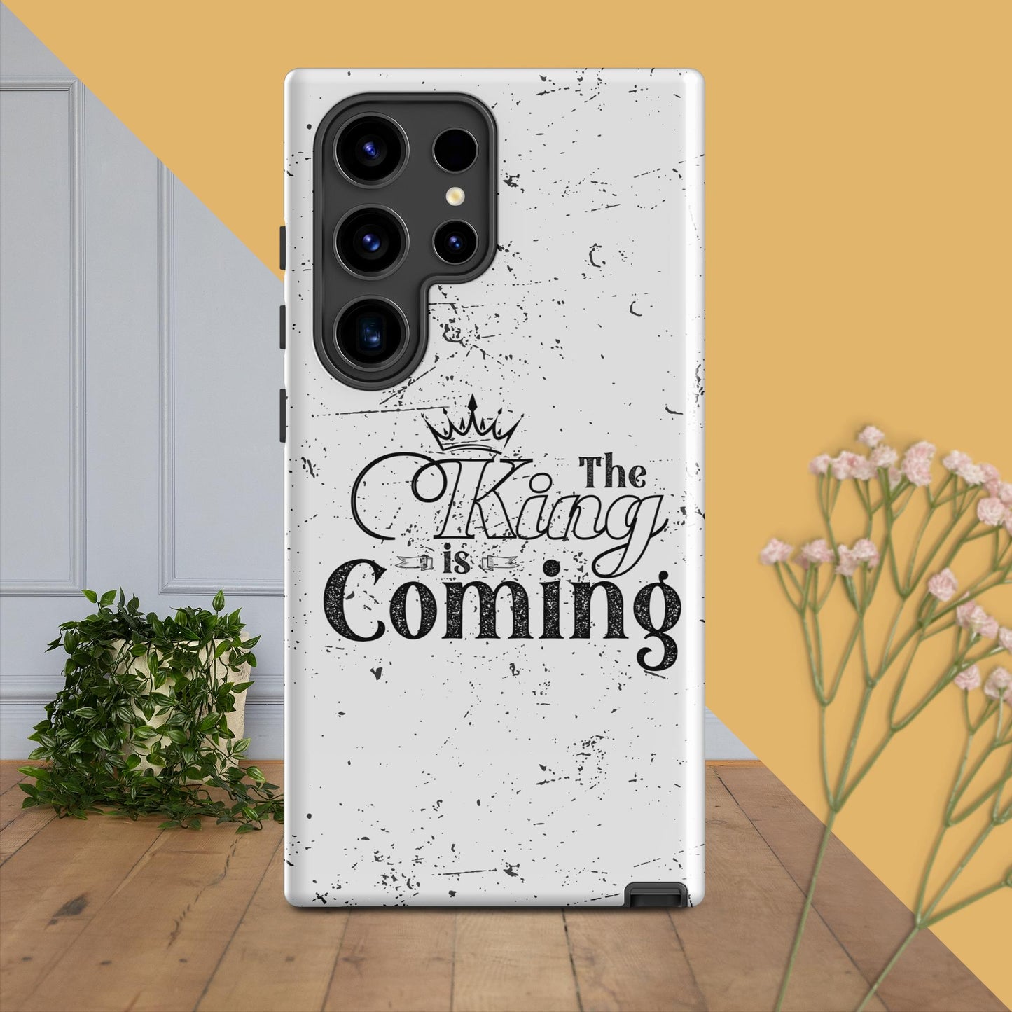 Durable Christian Samsung case with precise port openings