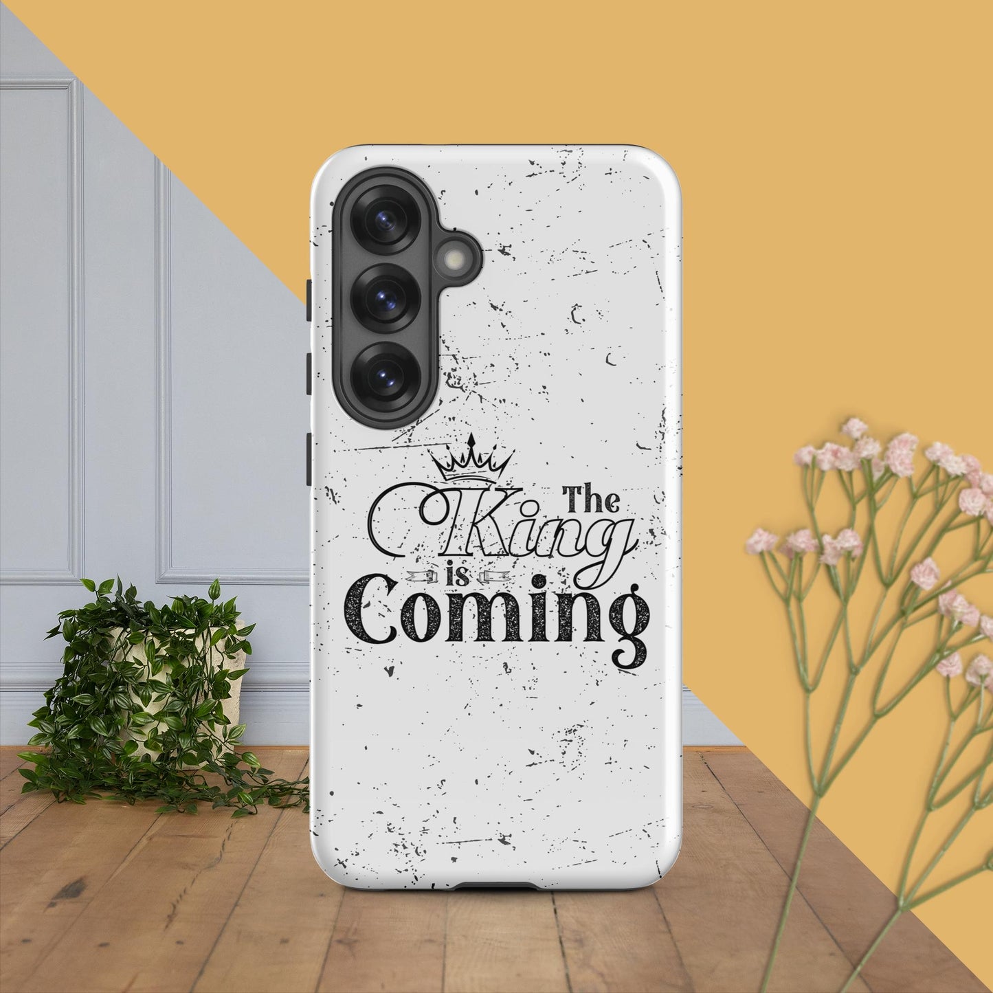 Protective Christian phone cover perfect for school, work, or Bible study