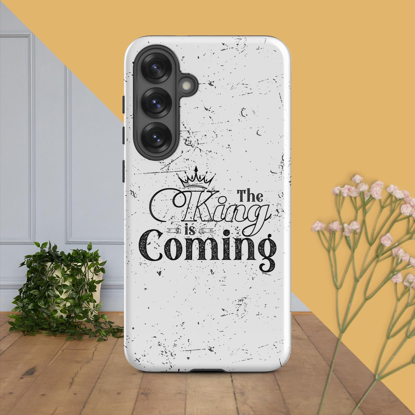 Protective Christian phone cover perfect for school, work, or Bible study