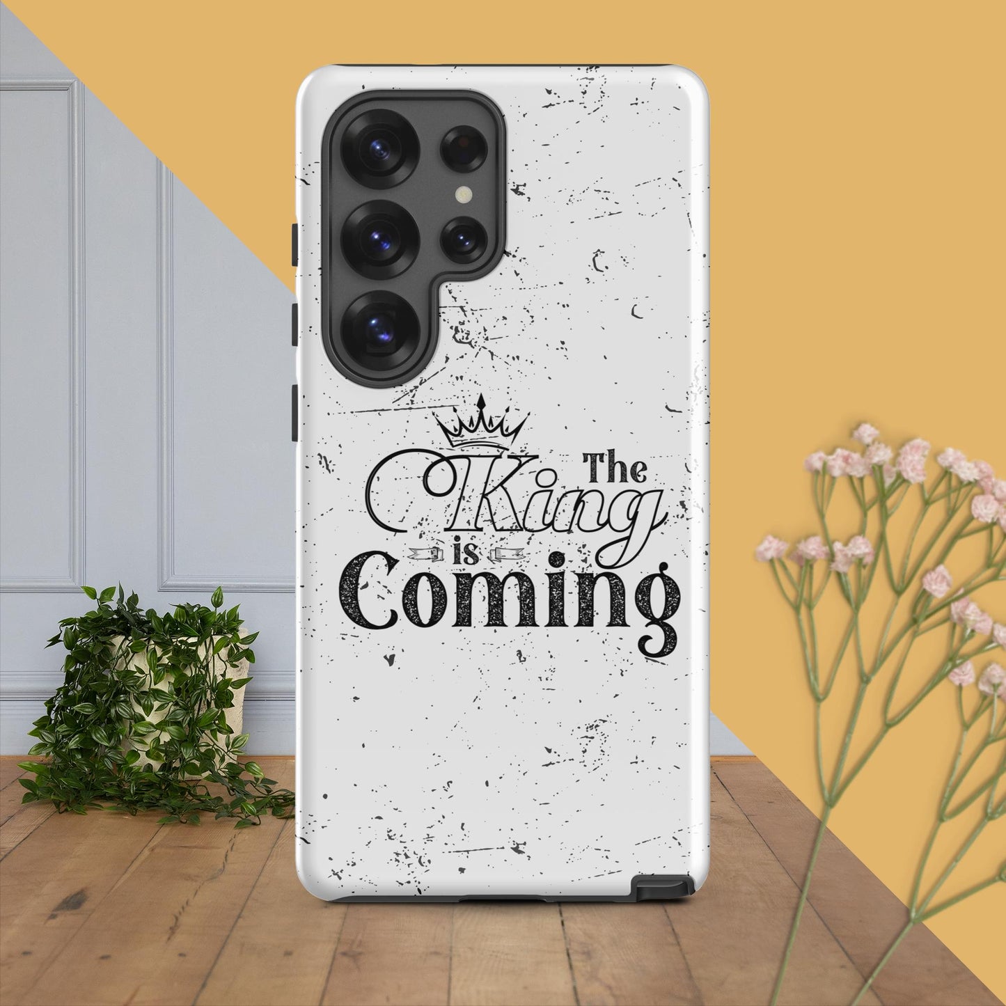 Protective Christian phone cover perfect for school, work, or Bible study