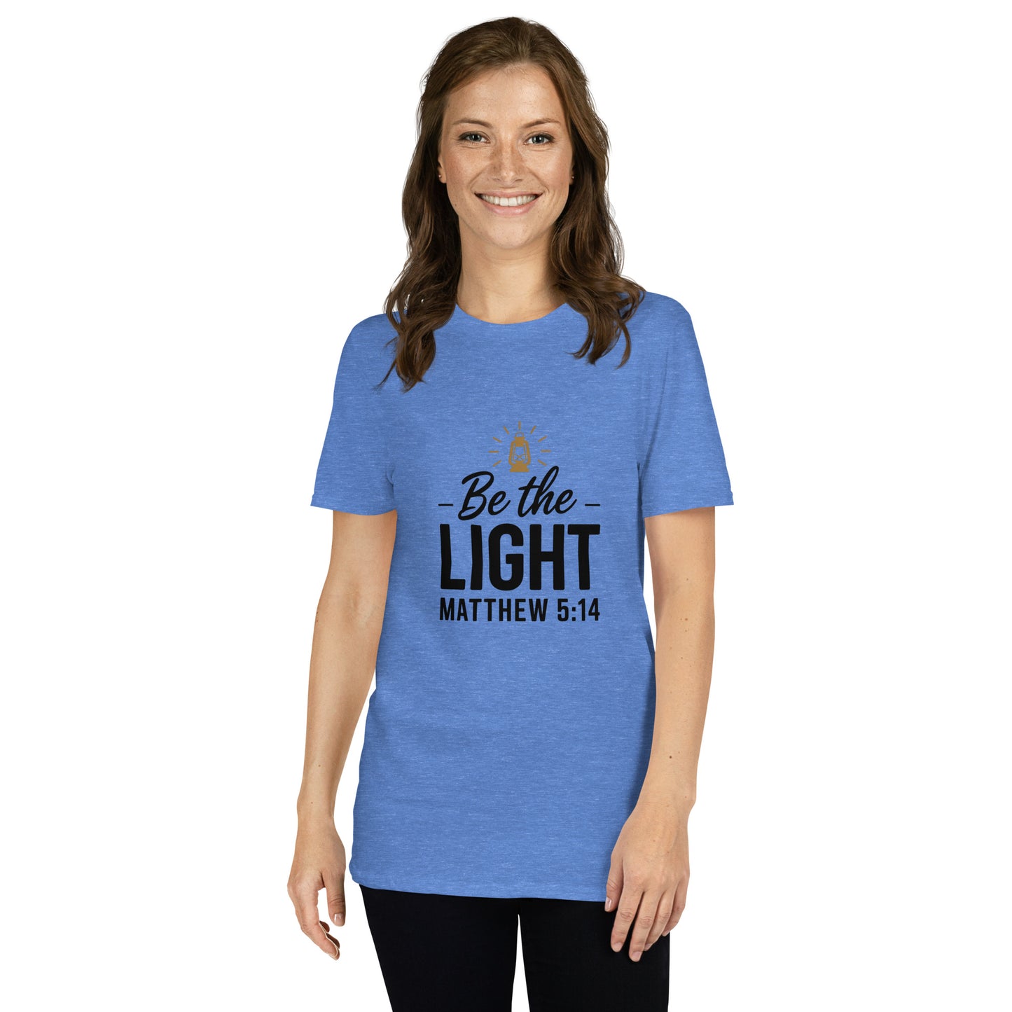Women’s Christian t-shirt Be the Light Matthew 5:16