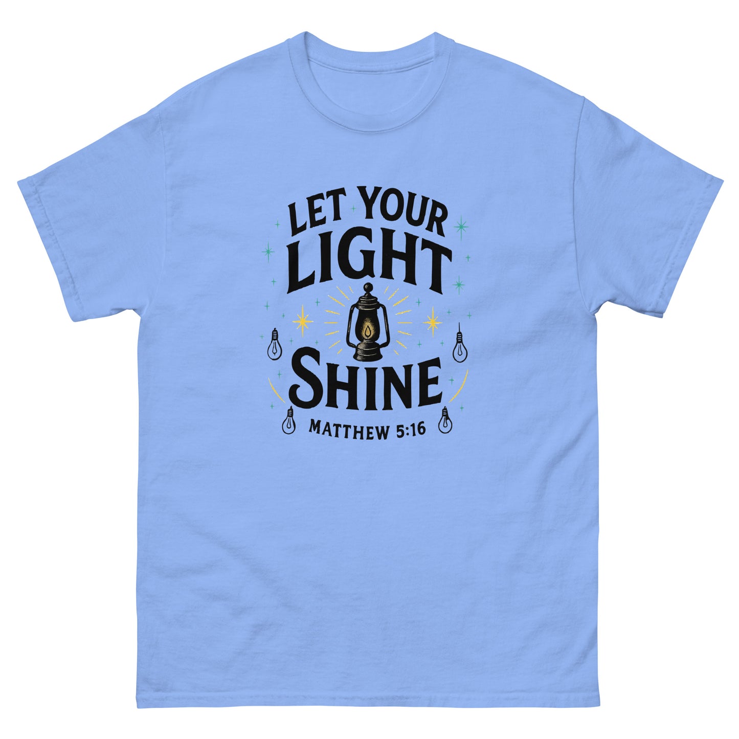 Matthew 5:16 scripture shirt in 100% cotton
