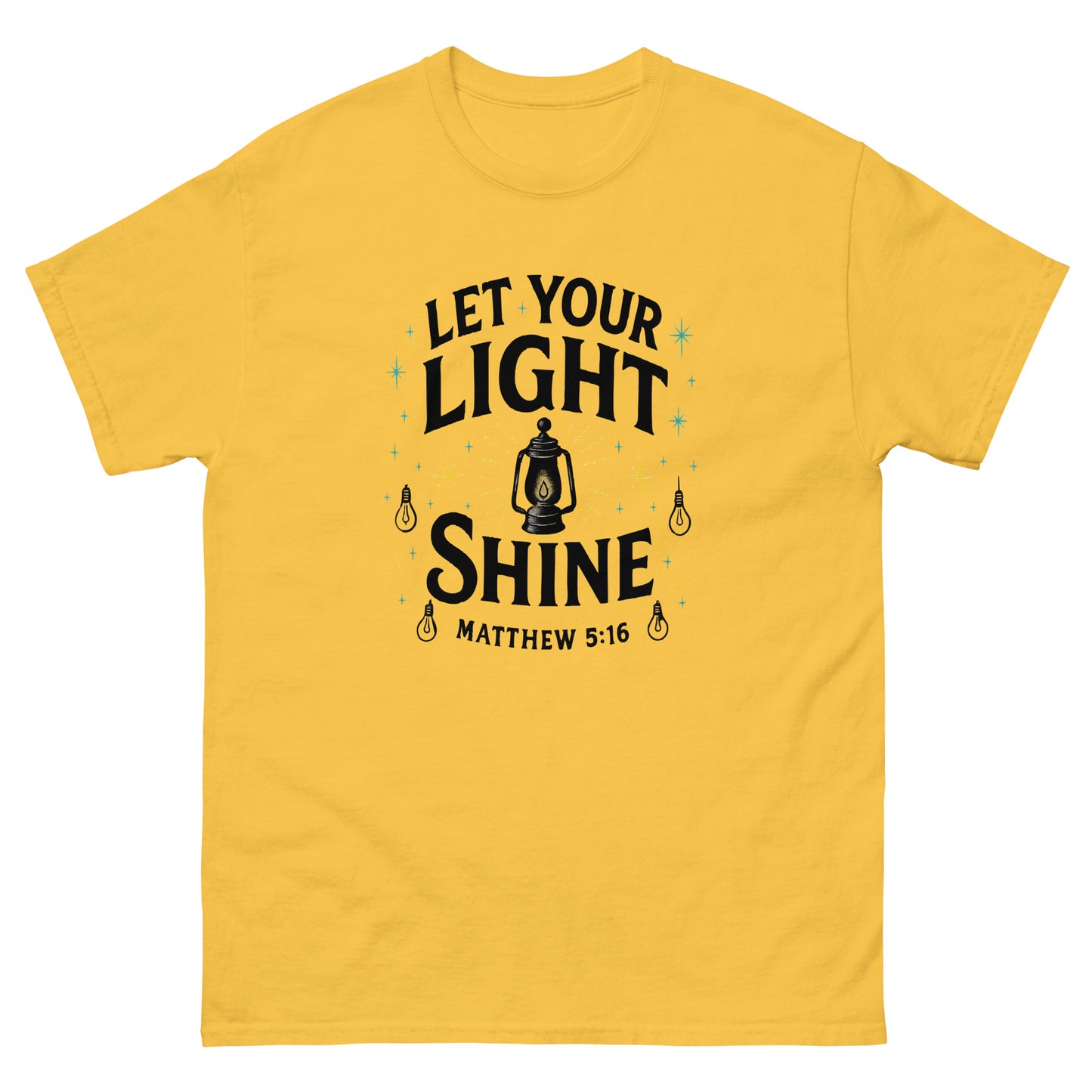 Christian classic fit t-shirt Let Your Light Shine