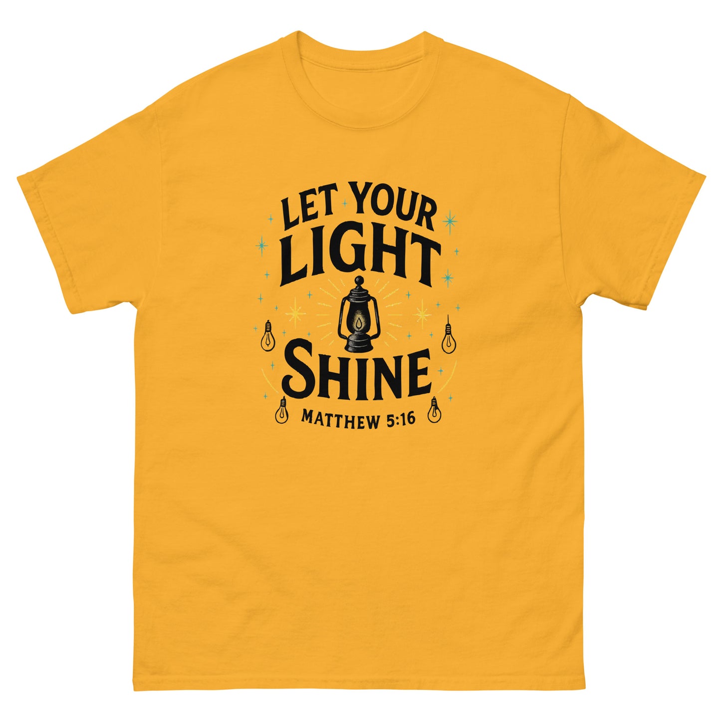 Christian classic fit t-shirt Let Your Light Shine