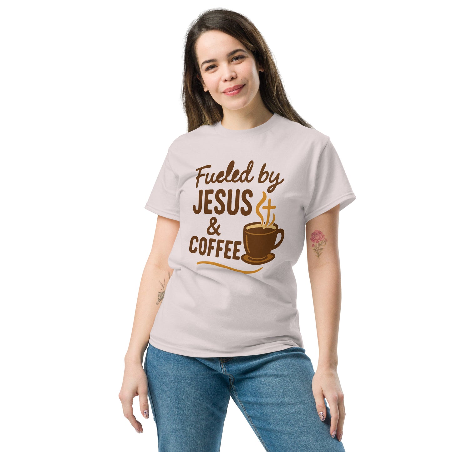 Christian coffee lover tee for women