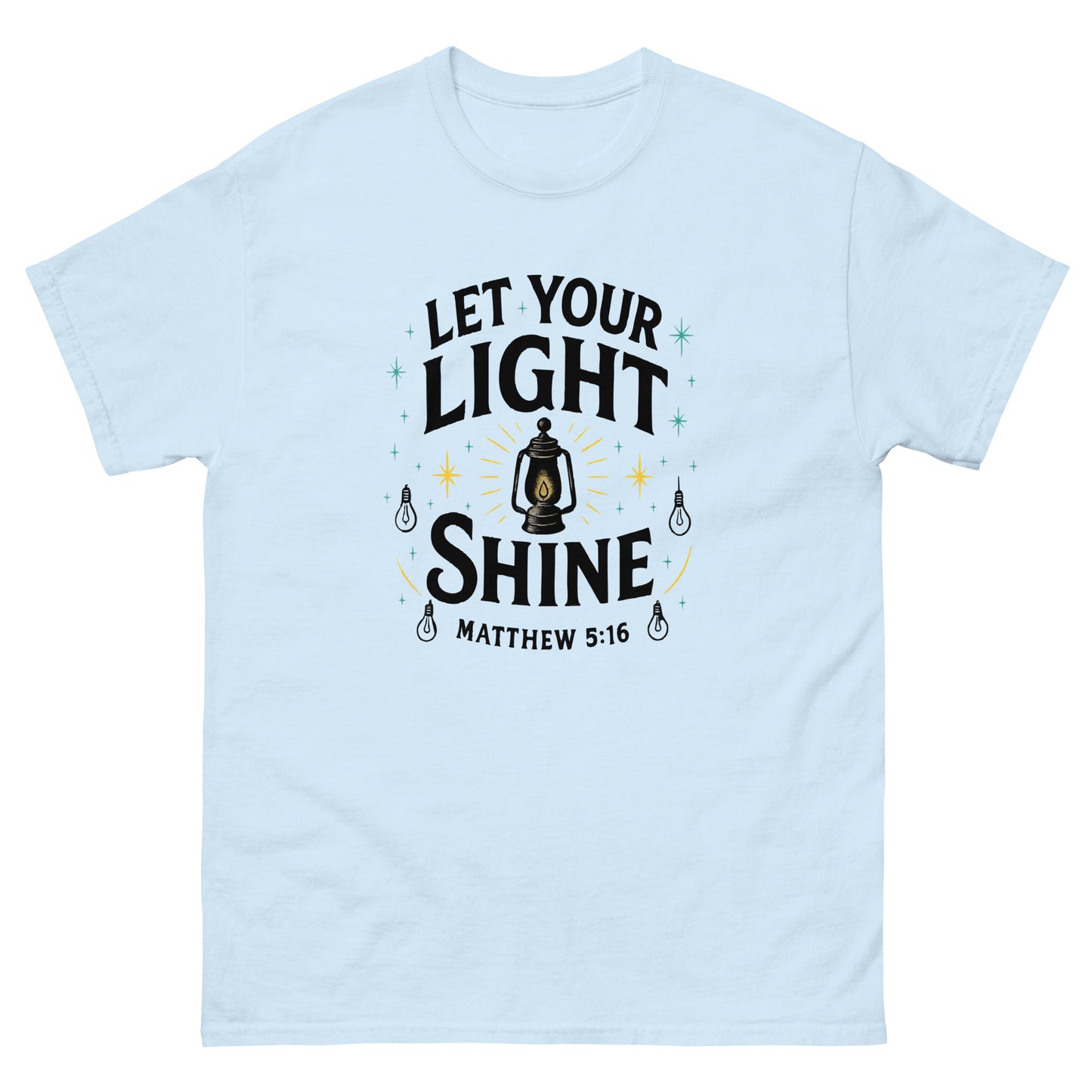 Christian classic fit t-shirt Let Your Light Shine
