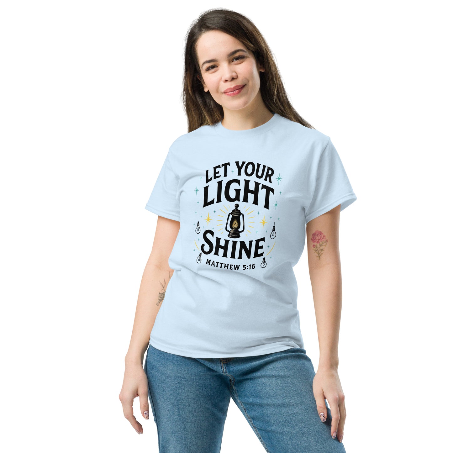 Let Your Light Shine Christian t-shirt