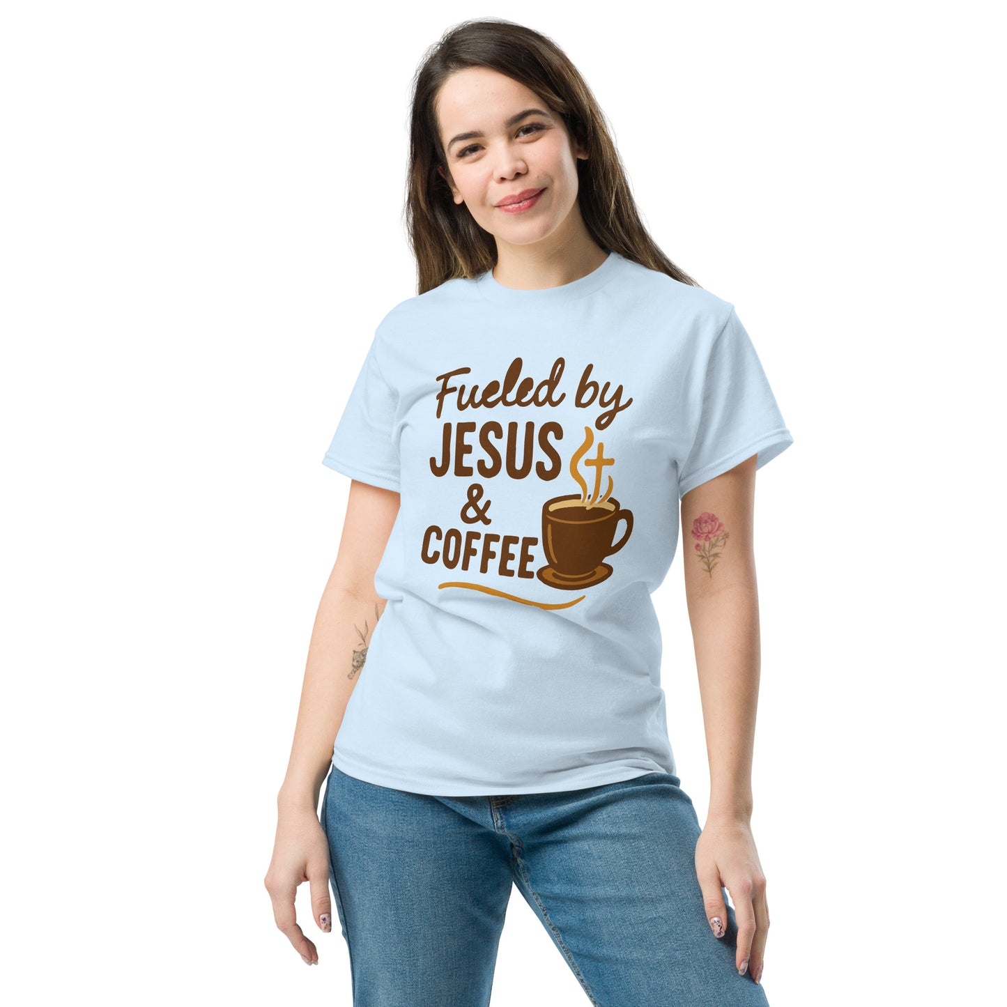 Christian coffee lover tee for women