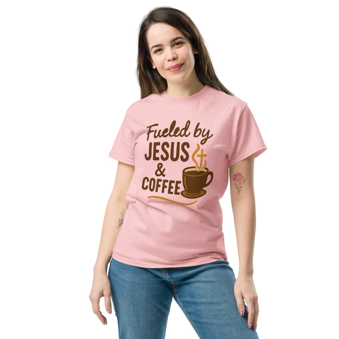 Christian coffee lover tee for women