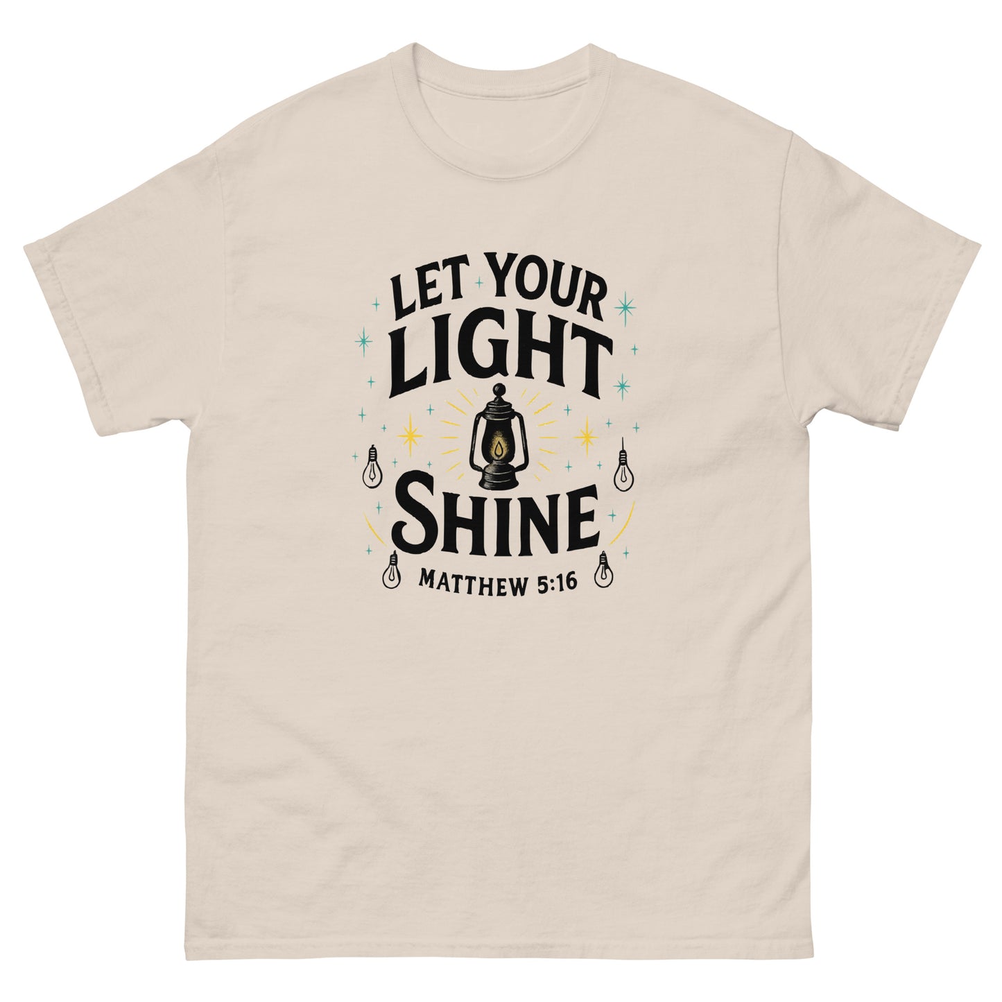 Christian classic fit t-shirt Let Your Light Shine