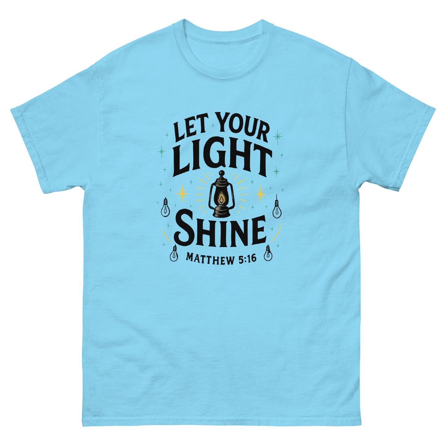 Christian classic fit t-shirt Let Your Light Shine