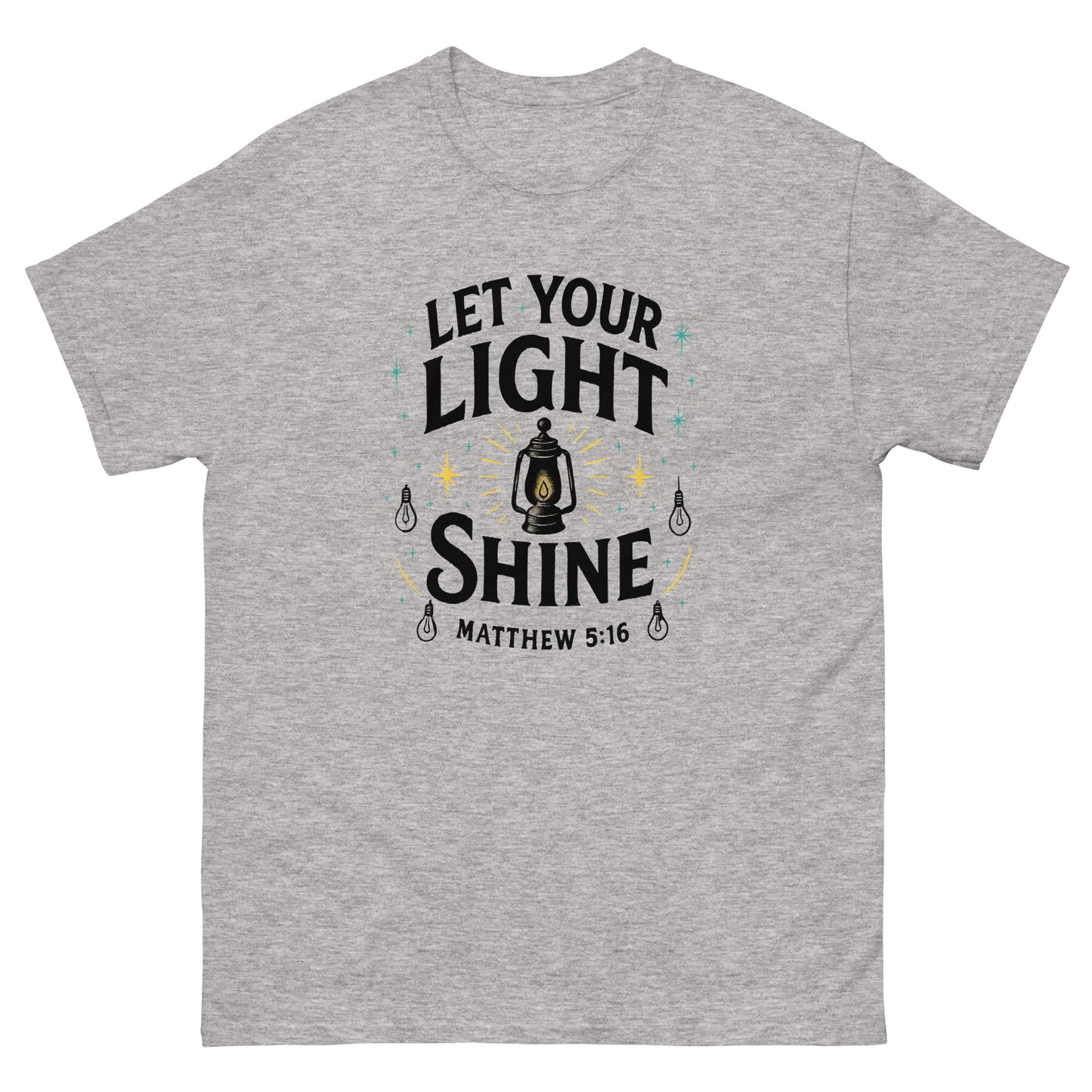 Christian classic fit t-shirt Let Your Light Shine