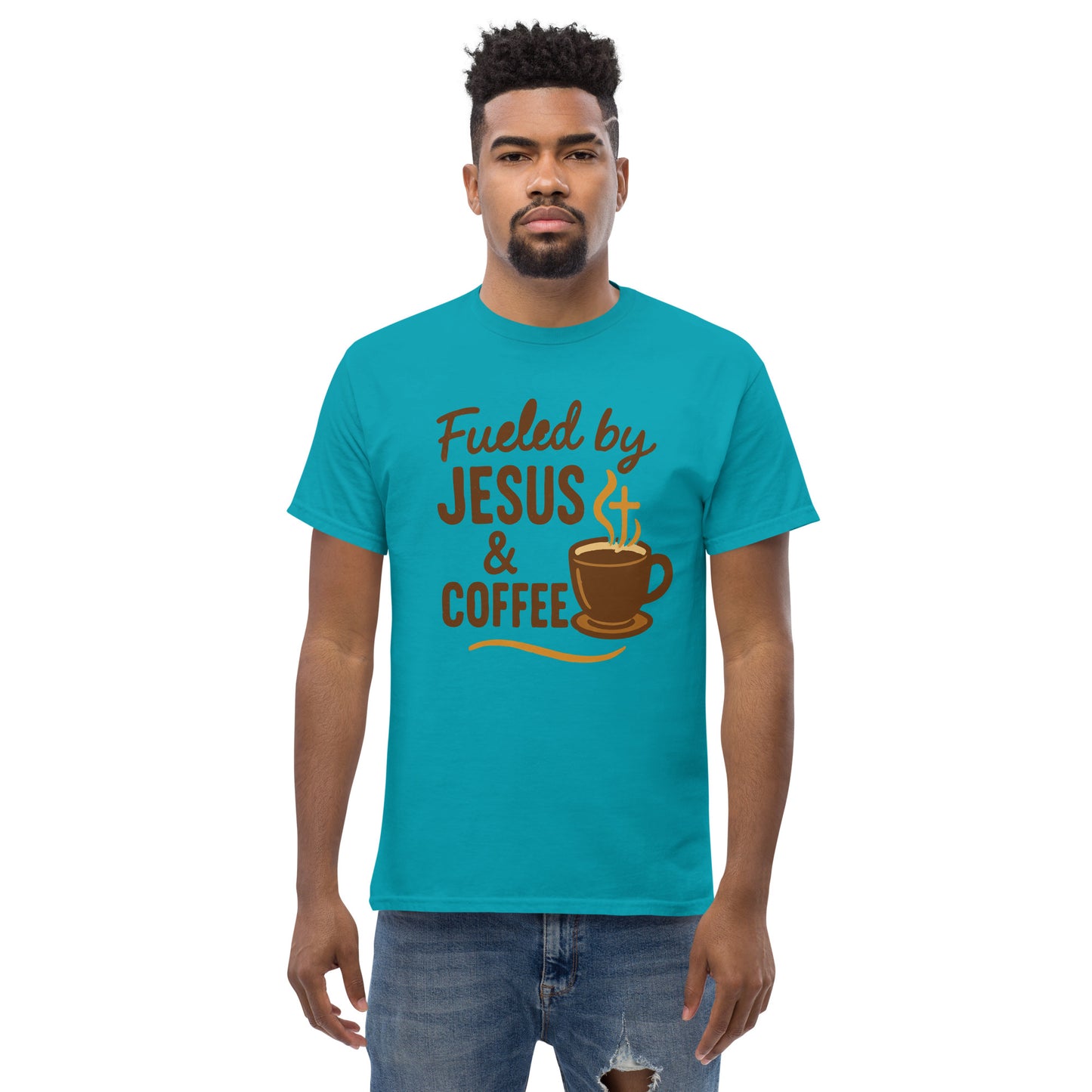 Christian t-shirt with clean structured fit