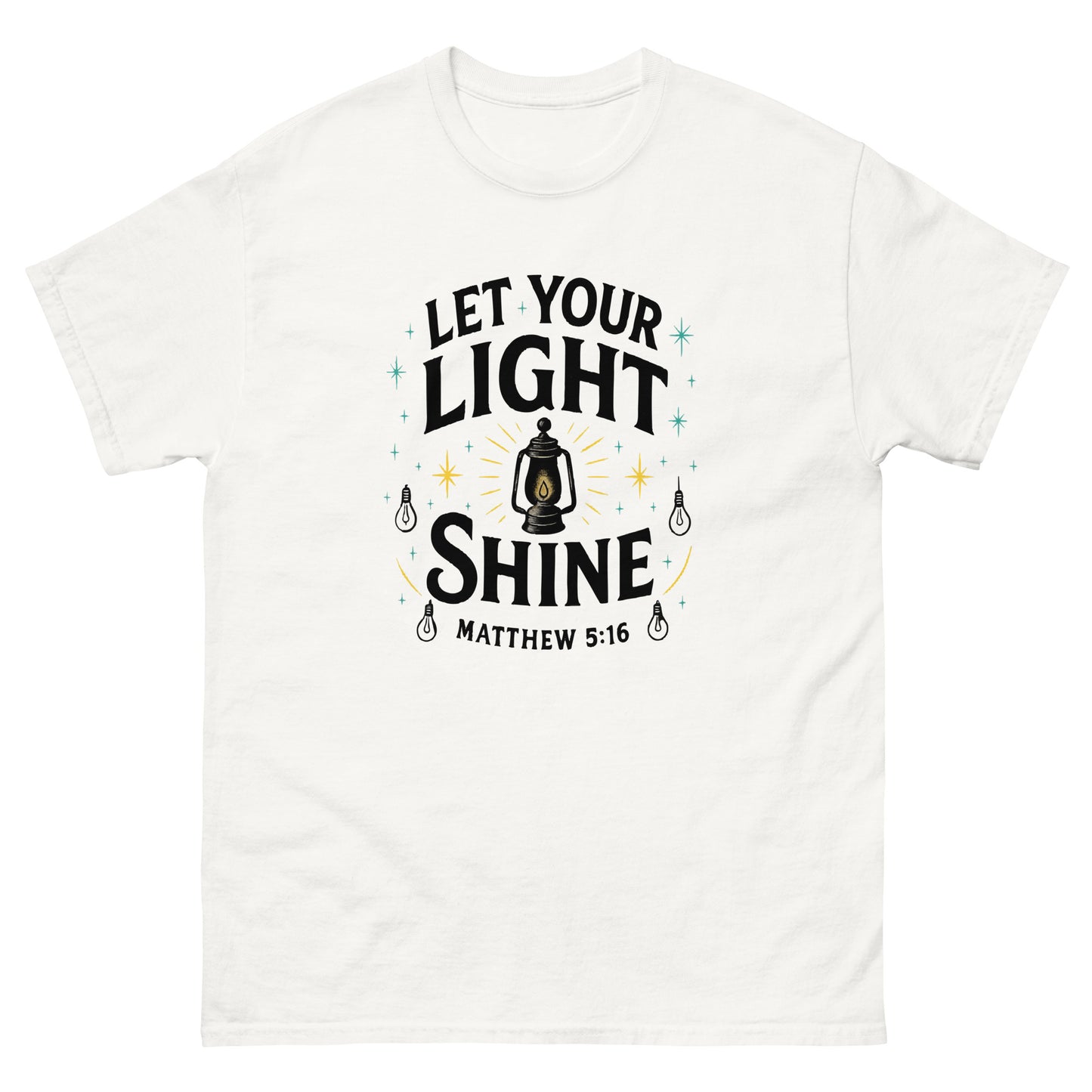 Christian classic fit t-shirt Let Your Light Shine