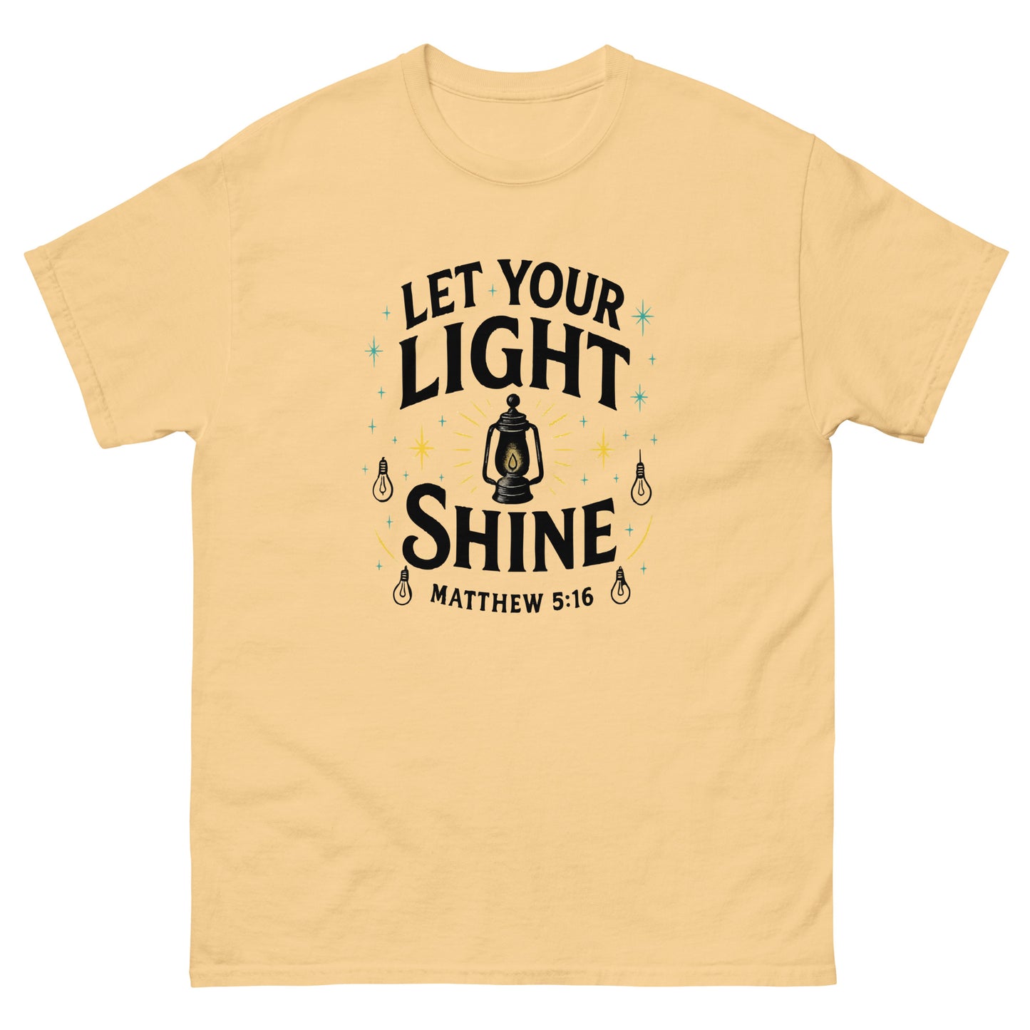 Christian classic fit t-shirt Let Your Light Shine