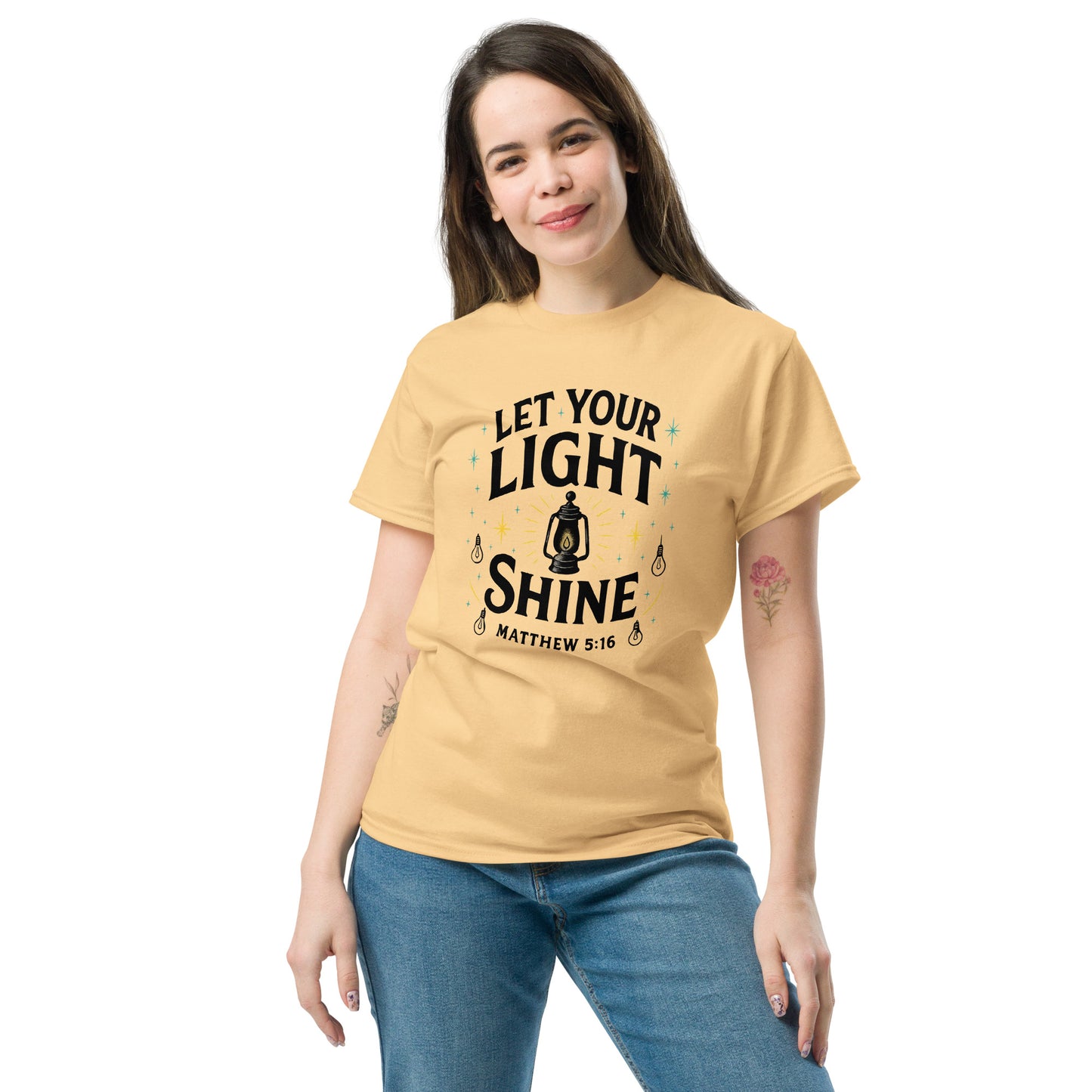 Let Your Light Shine Christian t-shirt