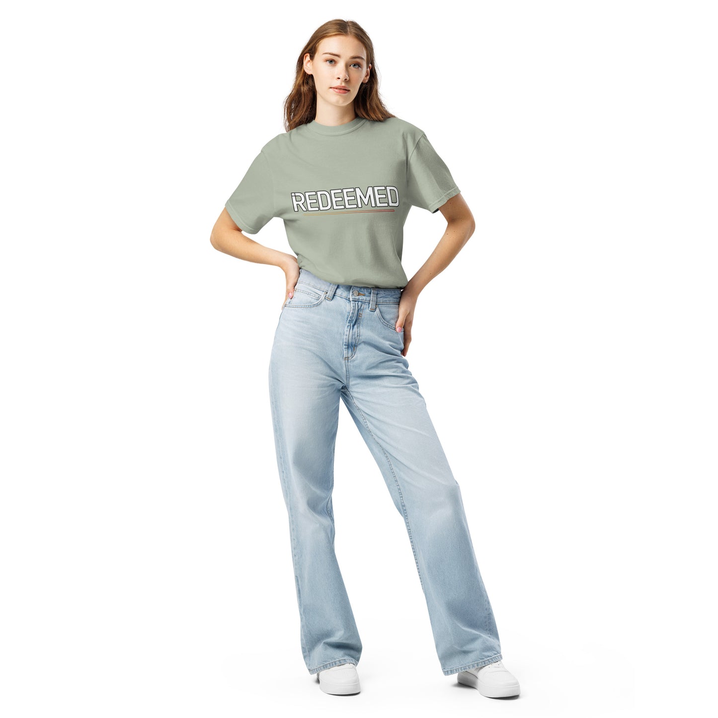 Faith-based garment-dyed t-shirt women’s Christian clothing