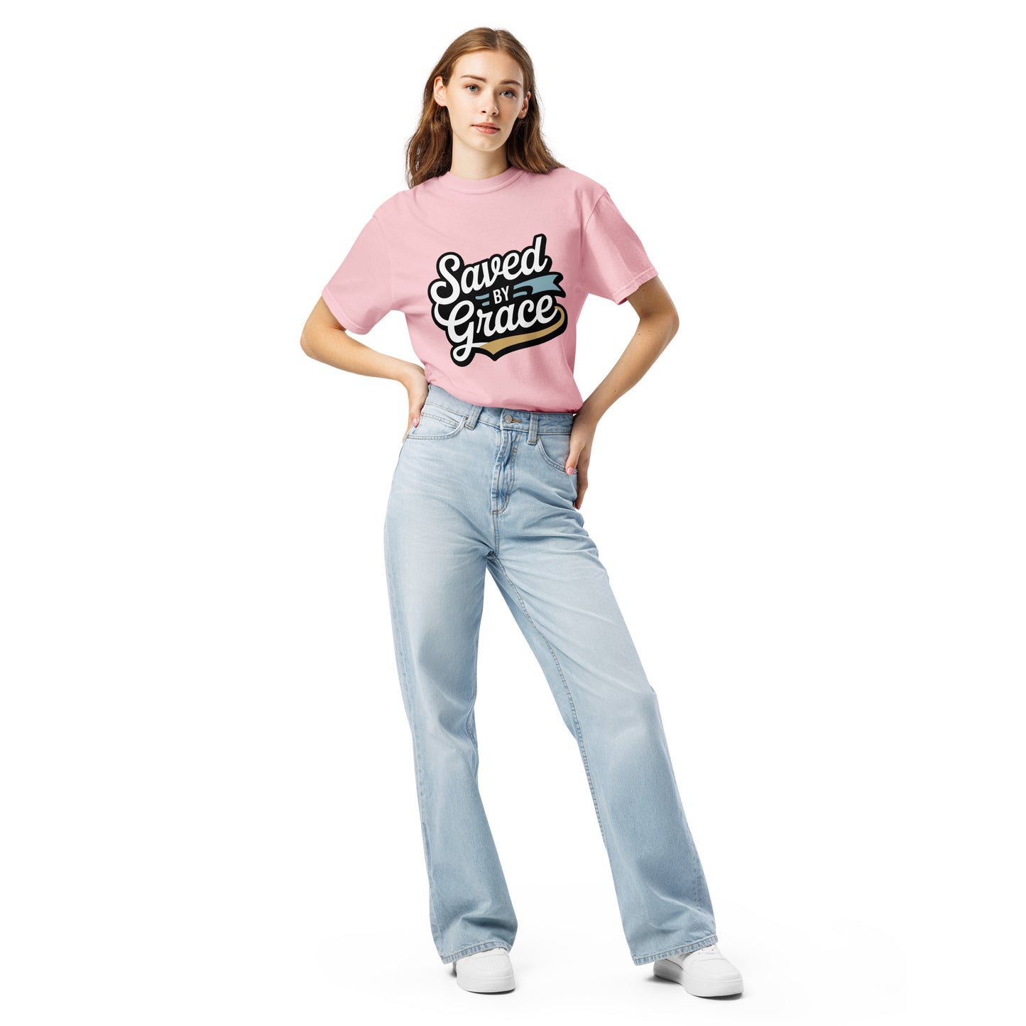 Faith-based women’s garment-dyed t-shirt