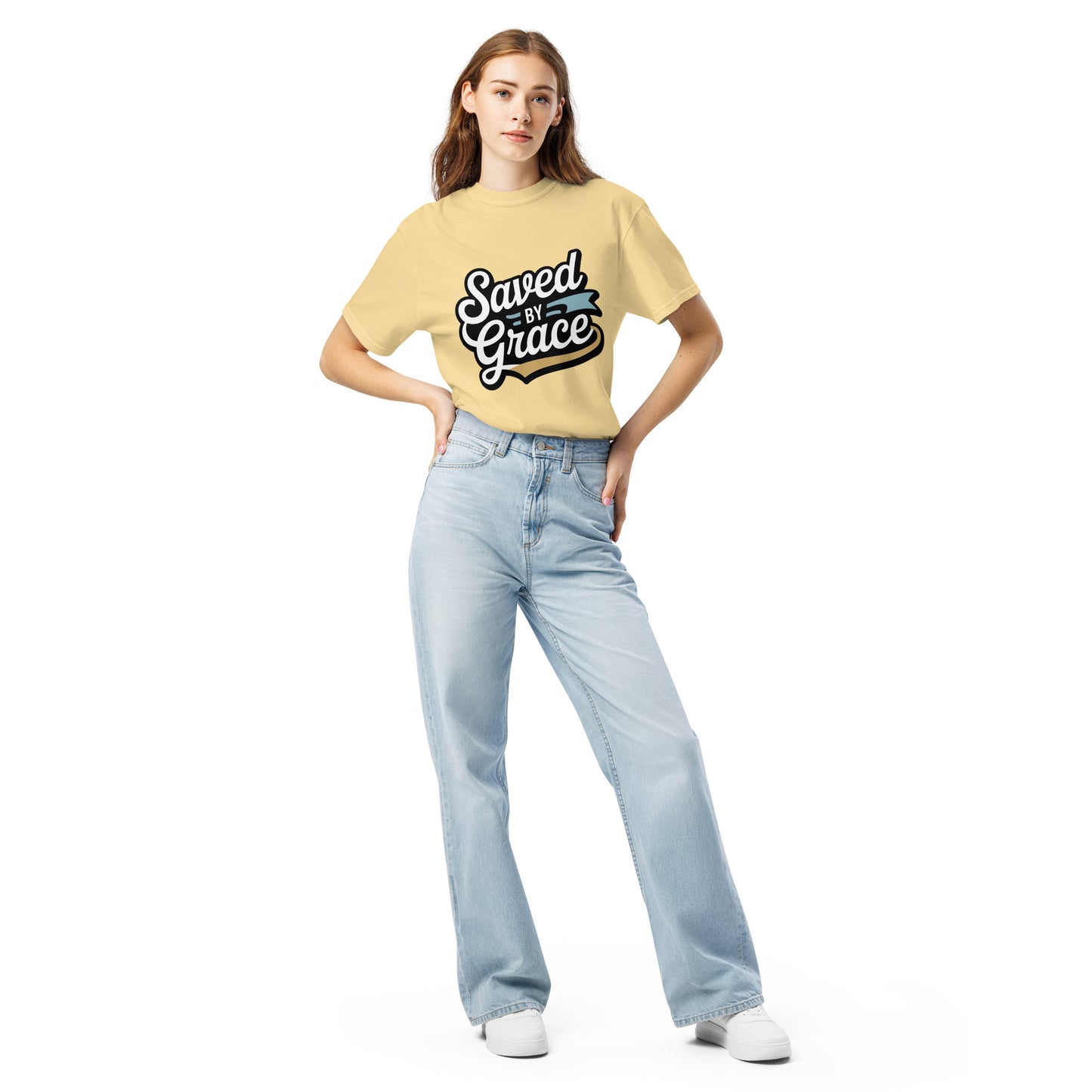 Faith-based women’s garment-dyed t-shirt