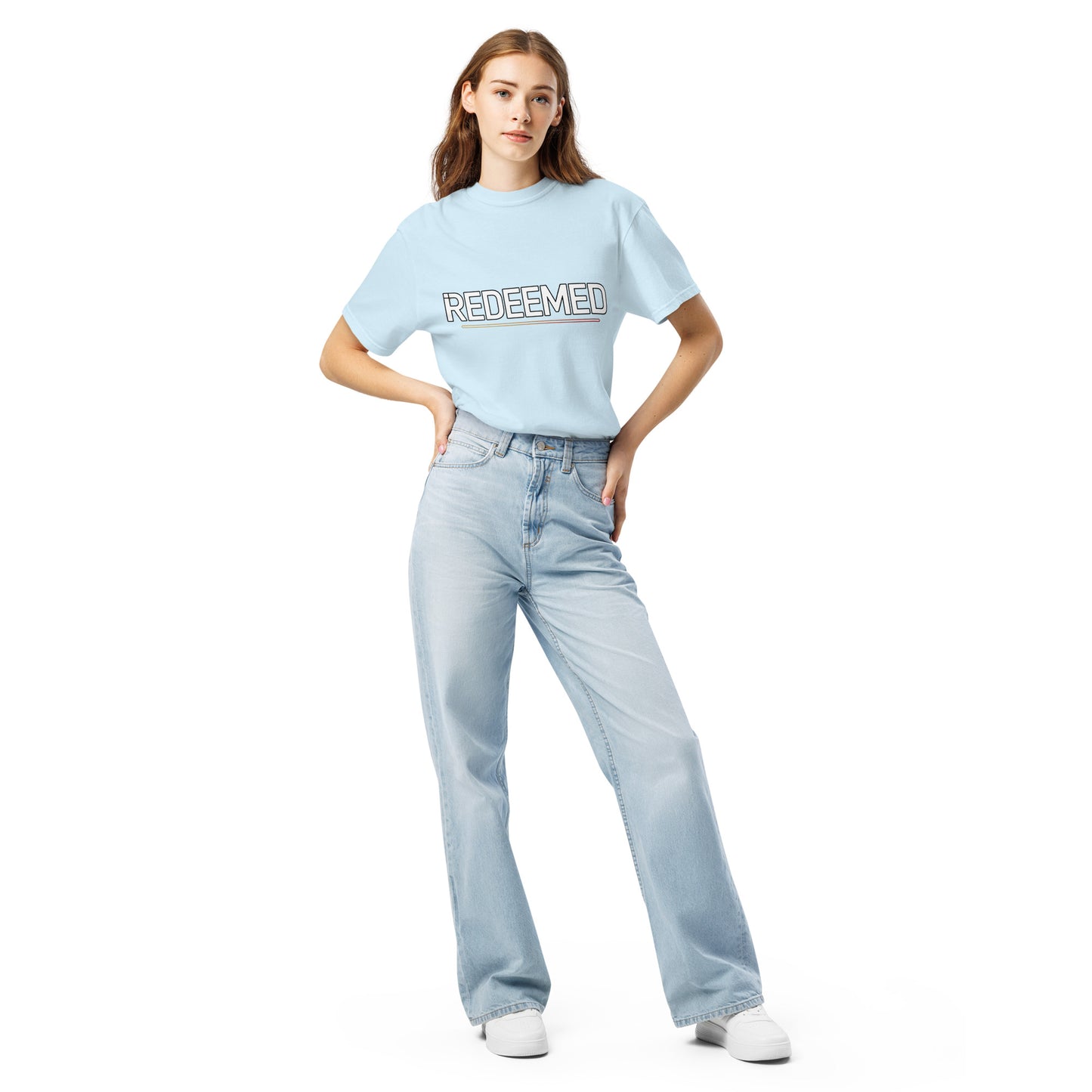 Faith-based garment-dyed t-shirt women’s Christian clothing