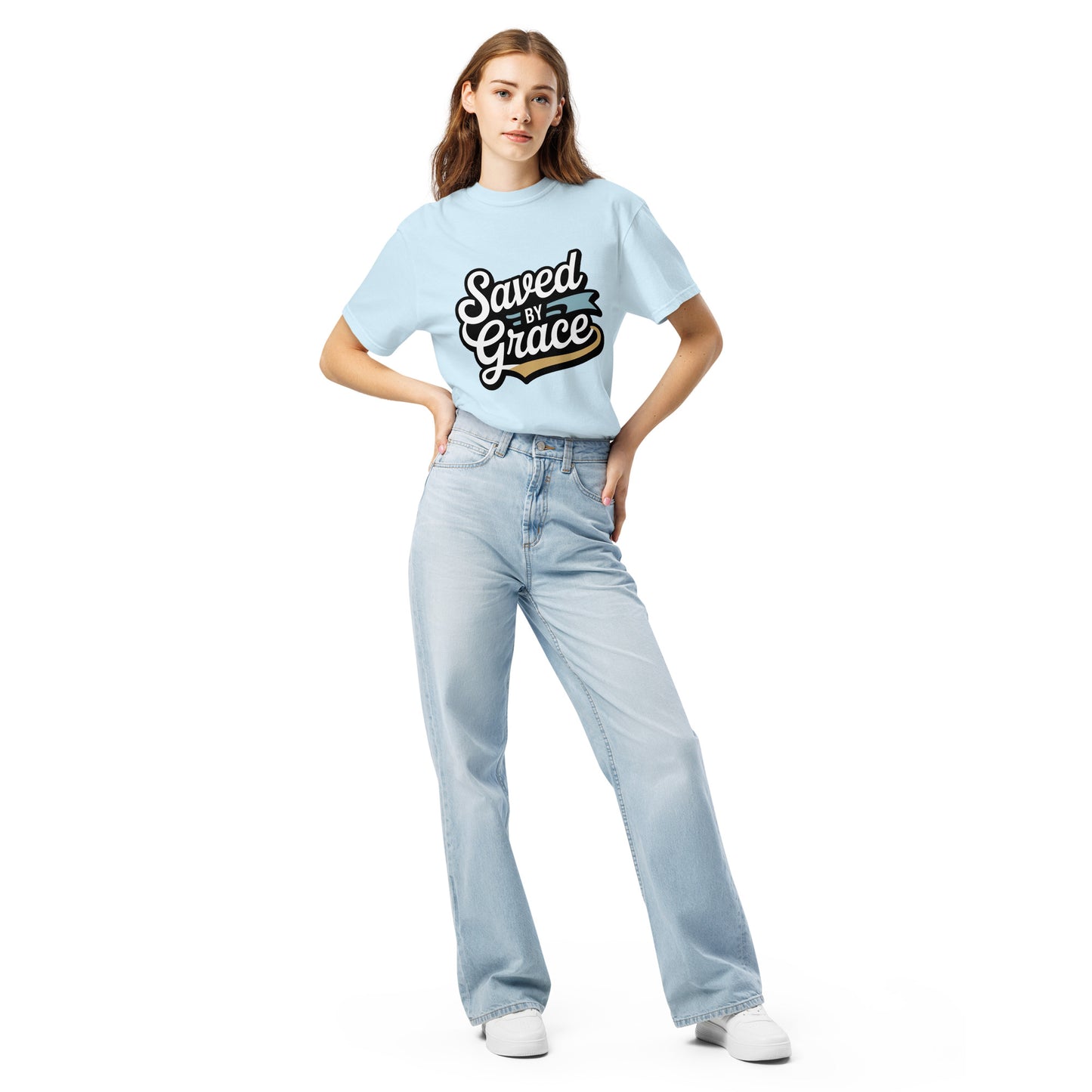Faith-based women’s garment-dyed t-shirt