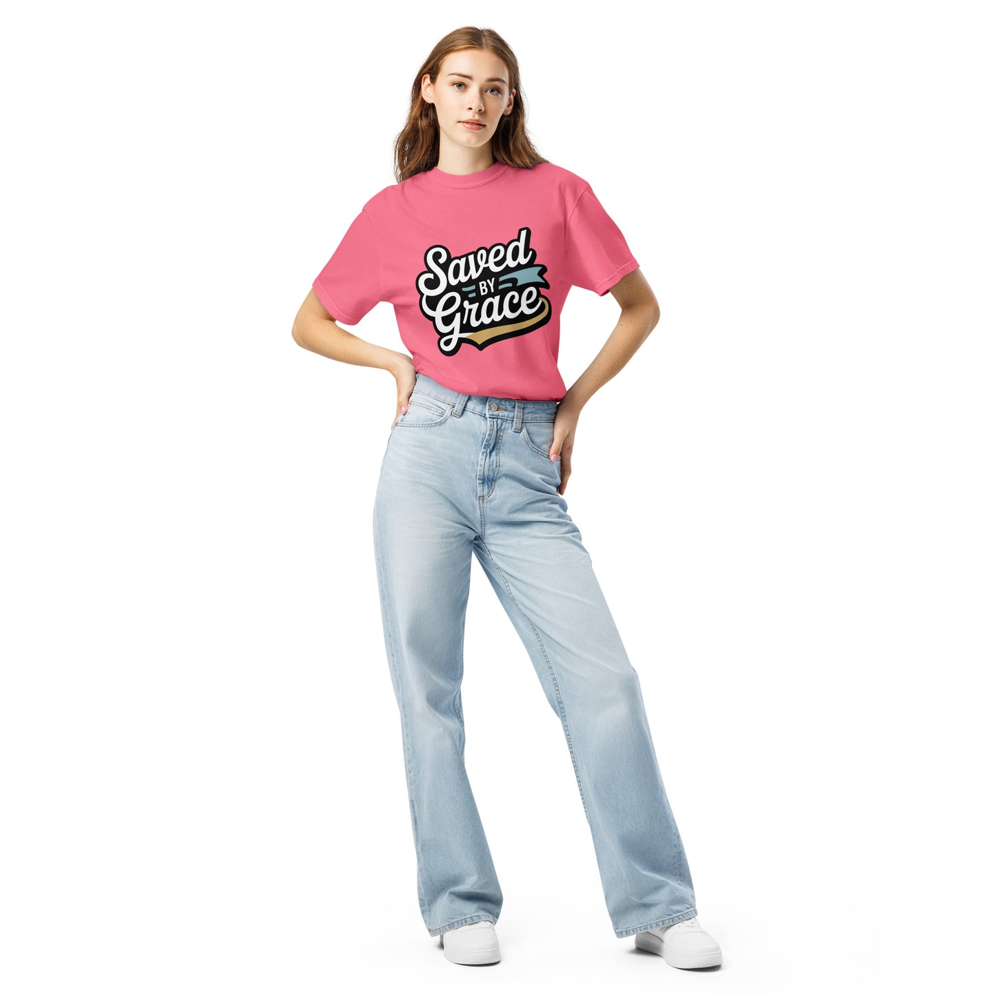 Faith-based women’s garment-dyed t-shirt