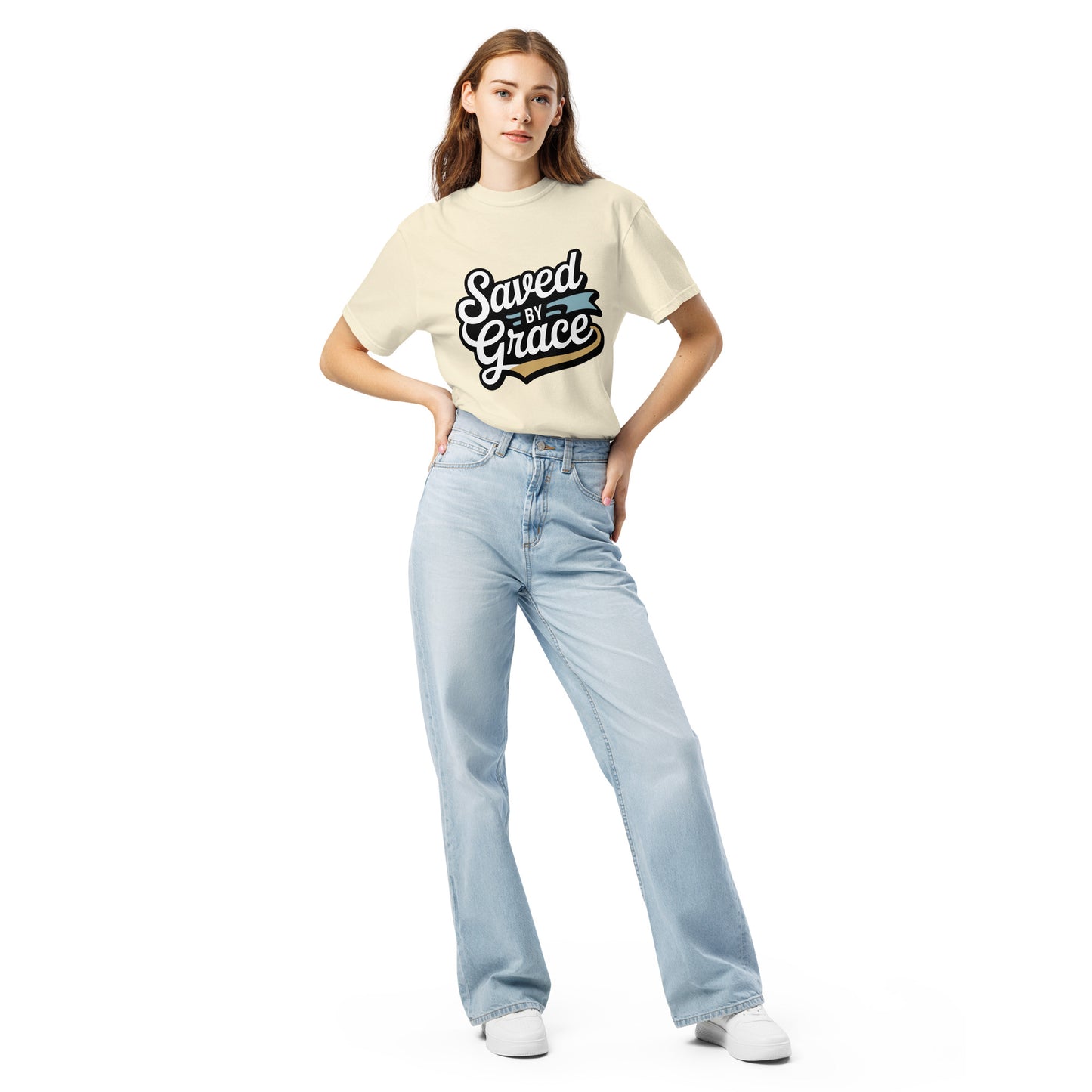 Faith-based women’s garment-dyed t-shirt